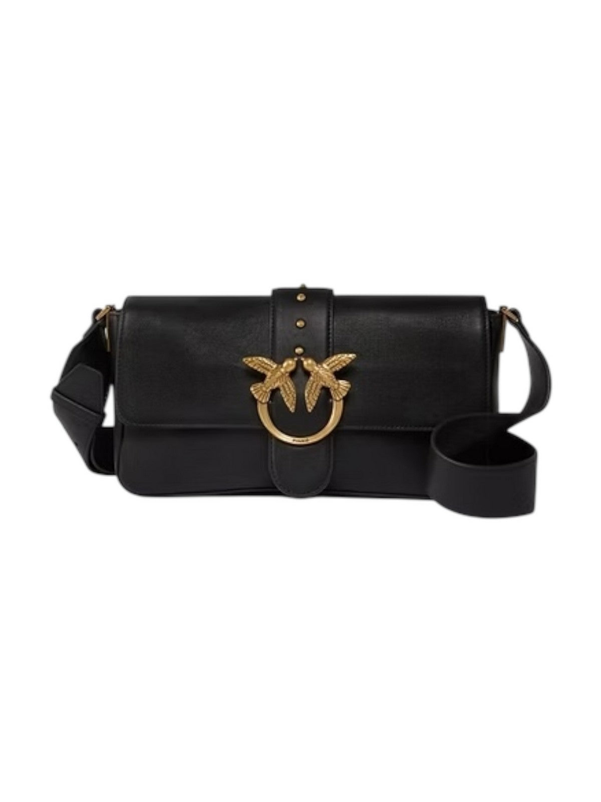 PINKO Borsa Donna LOVE ONE CLASSIC SLOUCHY FL 104524-A2OX Z99Q NERO-ANTIQUE GOLD