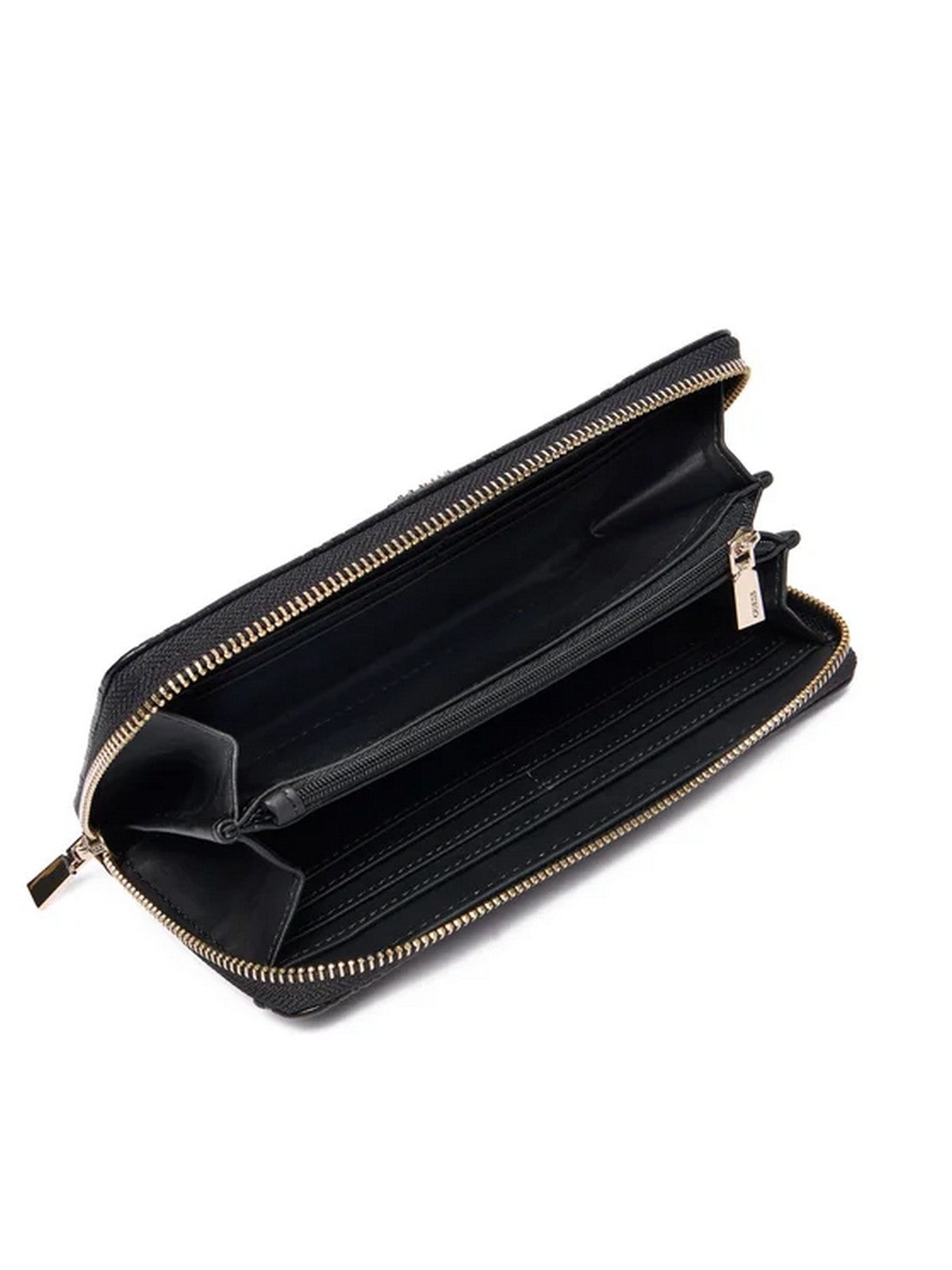 GUESS Portafoglio Donna CRESIDIA II SLG LRG ZIP AROUND SWPD98 88146 BLO BLACK LOGO