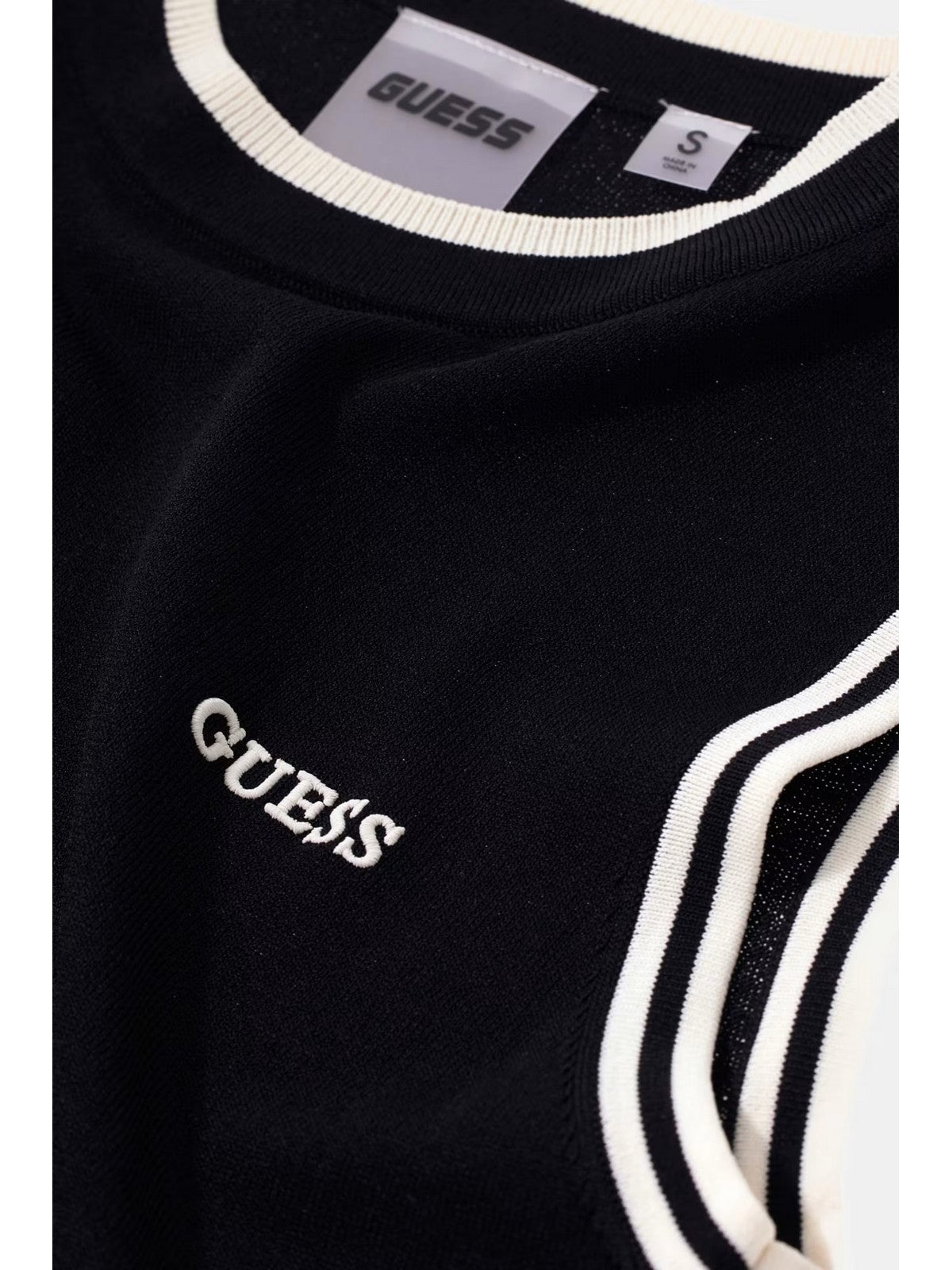 GUESS SPORT Top Donna GABRY CN SL TOP SWTR V6GR02 Z0723 JBLK Jet Black A996