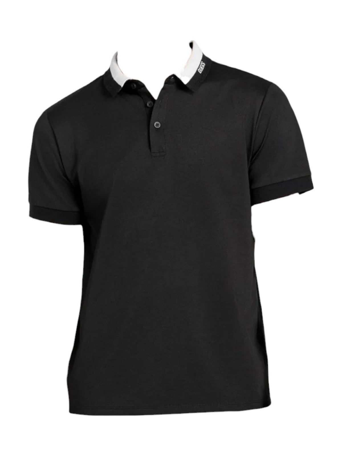 GUESS Polo Uomo SS PAUL GUESS COLLAR POLO M6RP47 KARS2 JBLK Jet Black A996 gioboutiqueweb