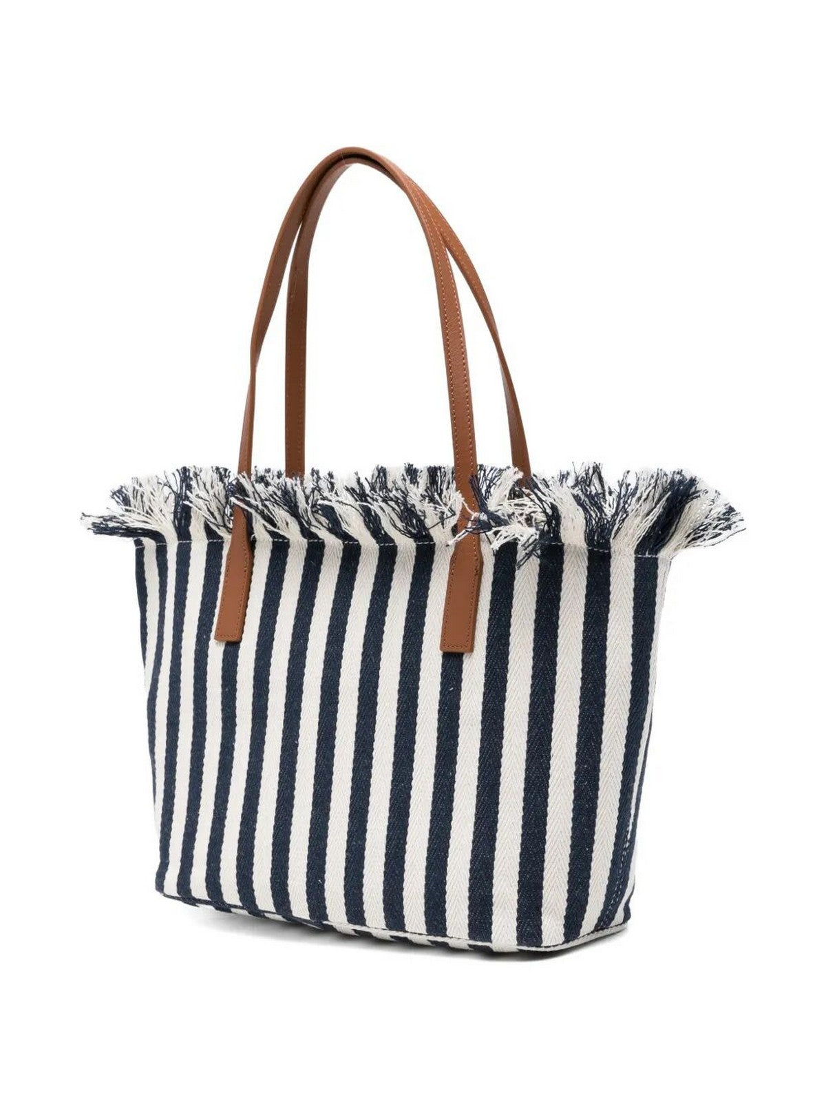 MC2 SAINT BARTH Borsa Donna CITY BAG MID FRINGE 01768L BLU