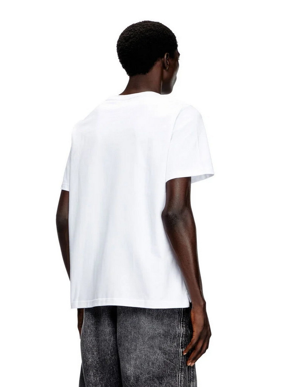 DIESEL T-shirt Uomo T-ADJUST-OD MAGLIETTA A17880 0CLBR 100 100 - WHITE gioboutiqueweb