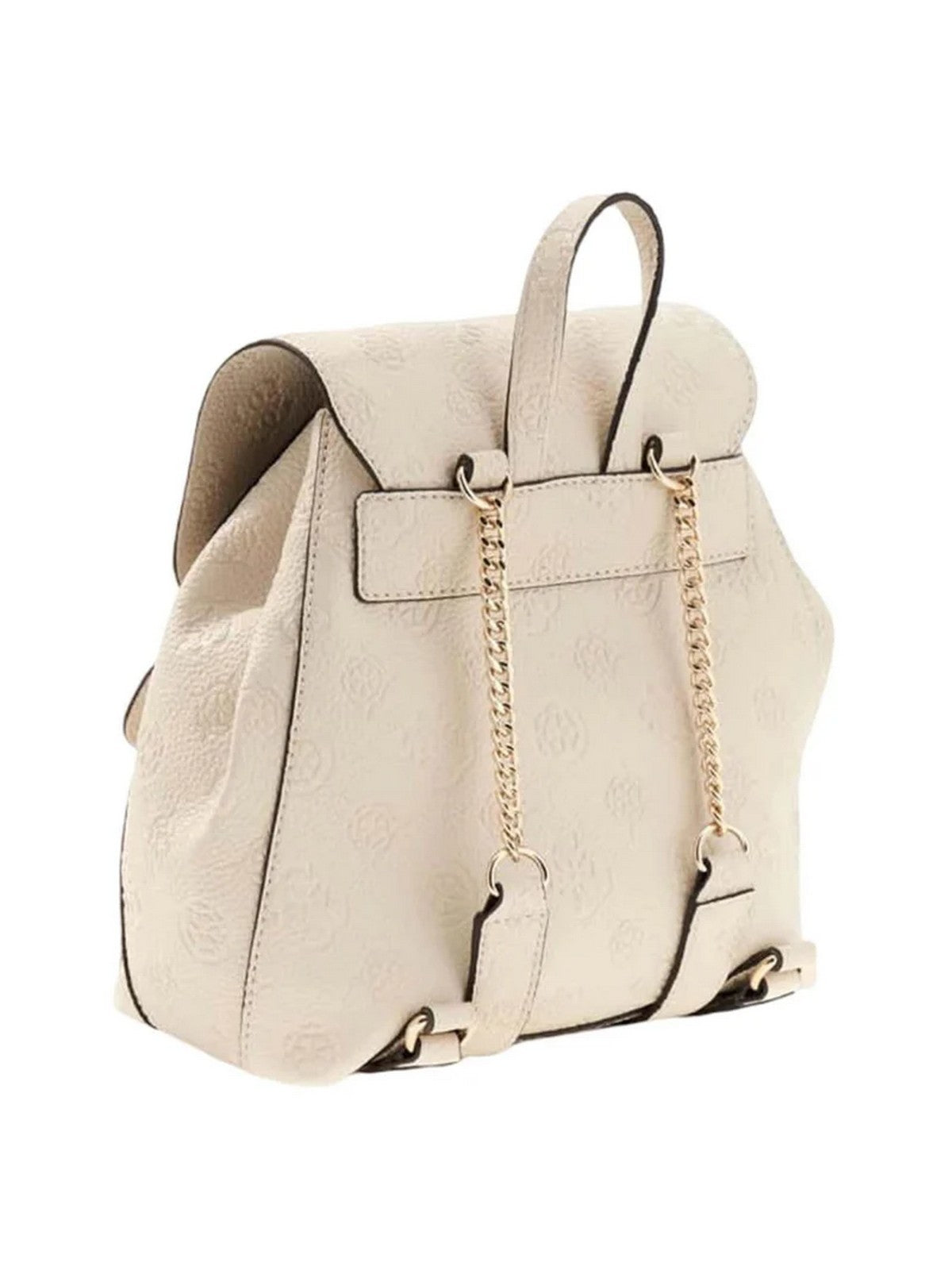 GUESS Zaino Donna CRESIDIA II SML FLAP BACKPACK HWPD98 88310 OFL OFF WHITE LOGO gioboutiqueweb