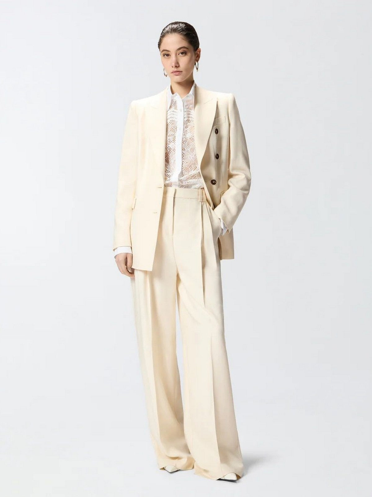 PINKO Pantalone Donna BRESCELLO PANTALONE FRISOTTINO 106918-A2W6 C00 BIANCO CIGNO gioboutiqueweb