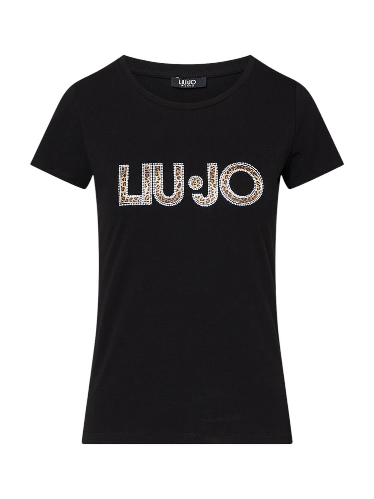 LIU JO BEACHWEAR T-shirt Donna VA6169JS003 Y9908 Nero/animalier
