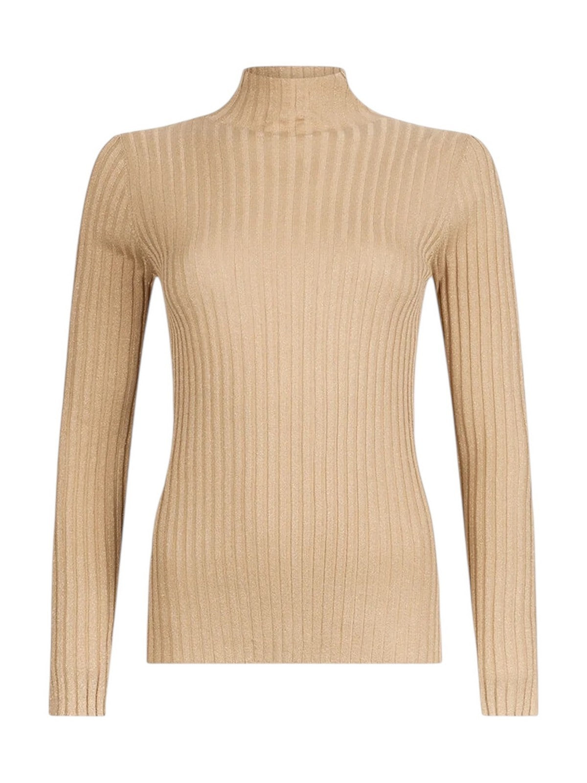 LIU JO WHITE Maglione dolcevita Donna MF5389MS46J 04869 Oro metallizzato
