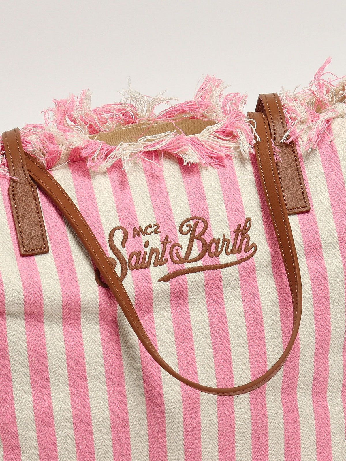 MC2 SAINT BARTH Borsa Donna CITY BAG FRINGE 01764L HB STRIPES 21 EMB