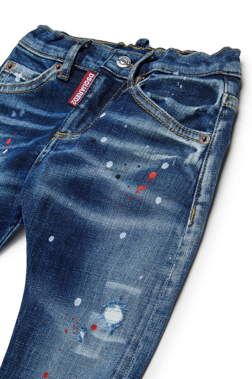 DSQUARED2 KIDS Jeans Unisex bambino DQ01TC D0AFU DQ01 BLUE DENIM gioboutiqueweb