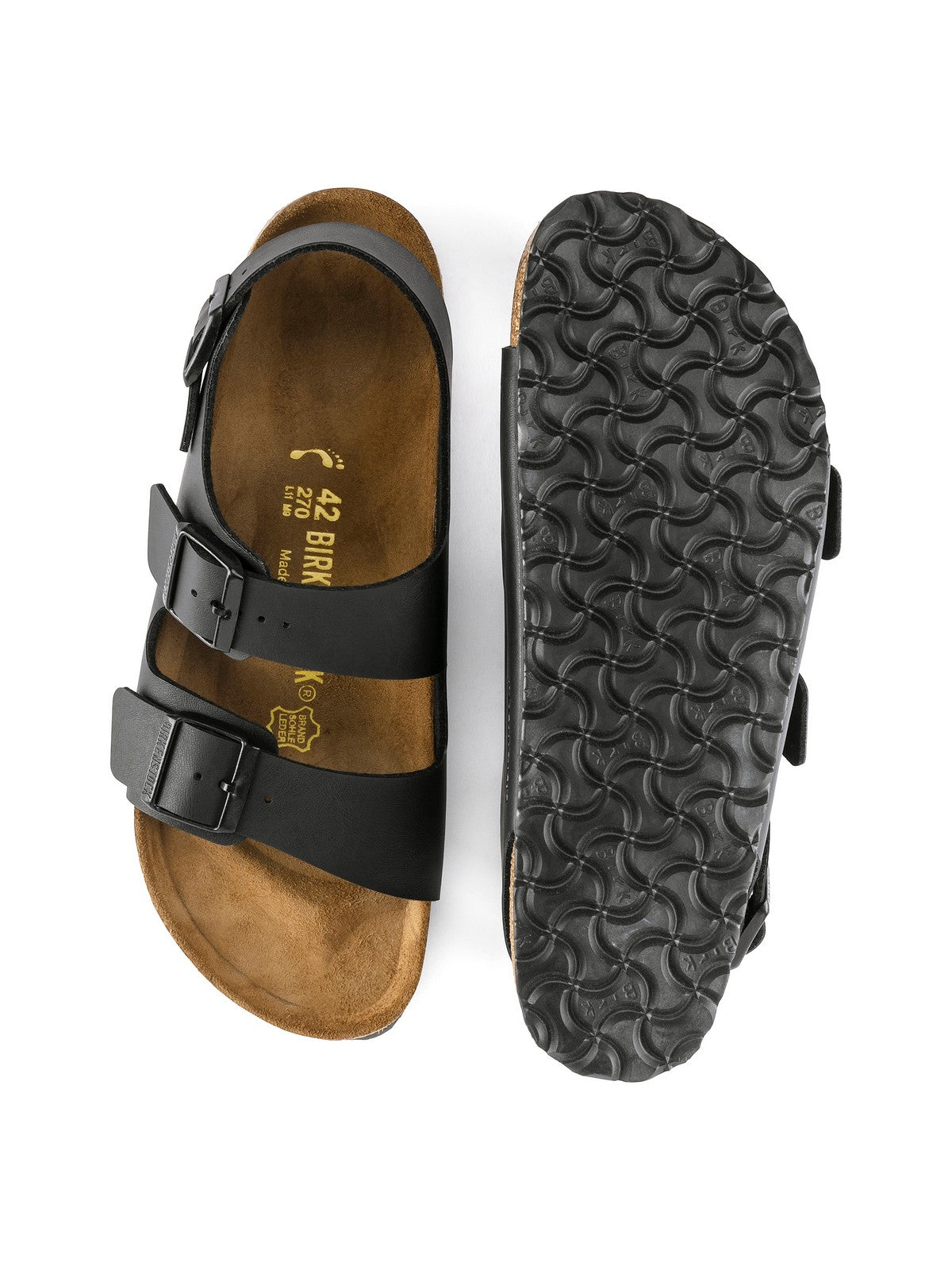 BIRKENSTOCK Sandalo Uomo Milano 034791 Nero gioboutiqueweb