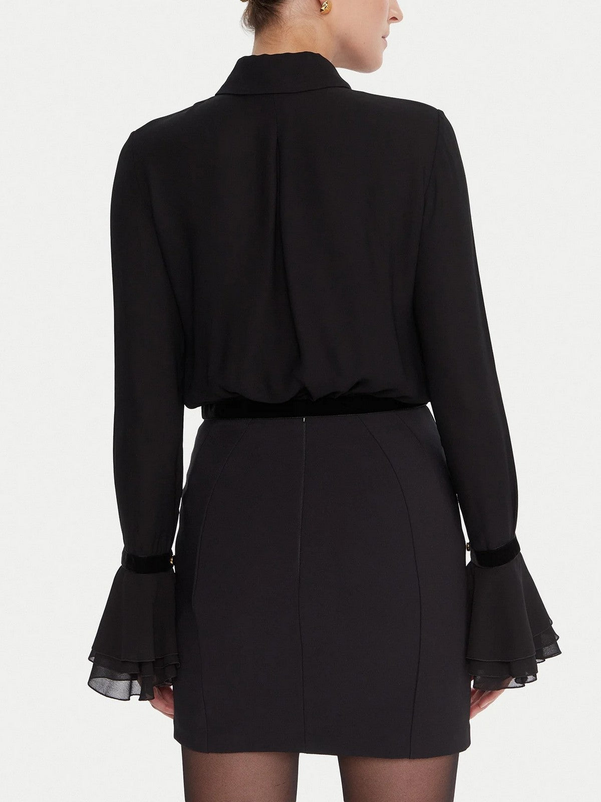 ELISABETTA FRANCHI Camicia Donna CA13157E2 110 Nero