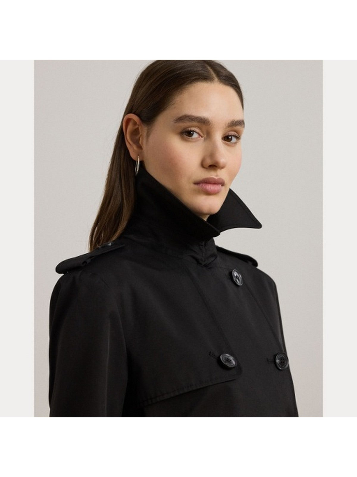 LAUREN RALPH LAUREN Trench Donna DB BLT RN38 297967122 001 BLACK gioboutiqueweb