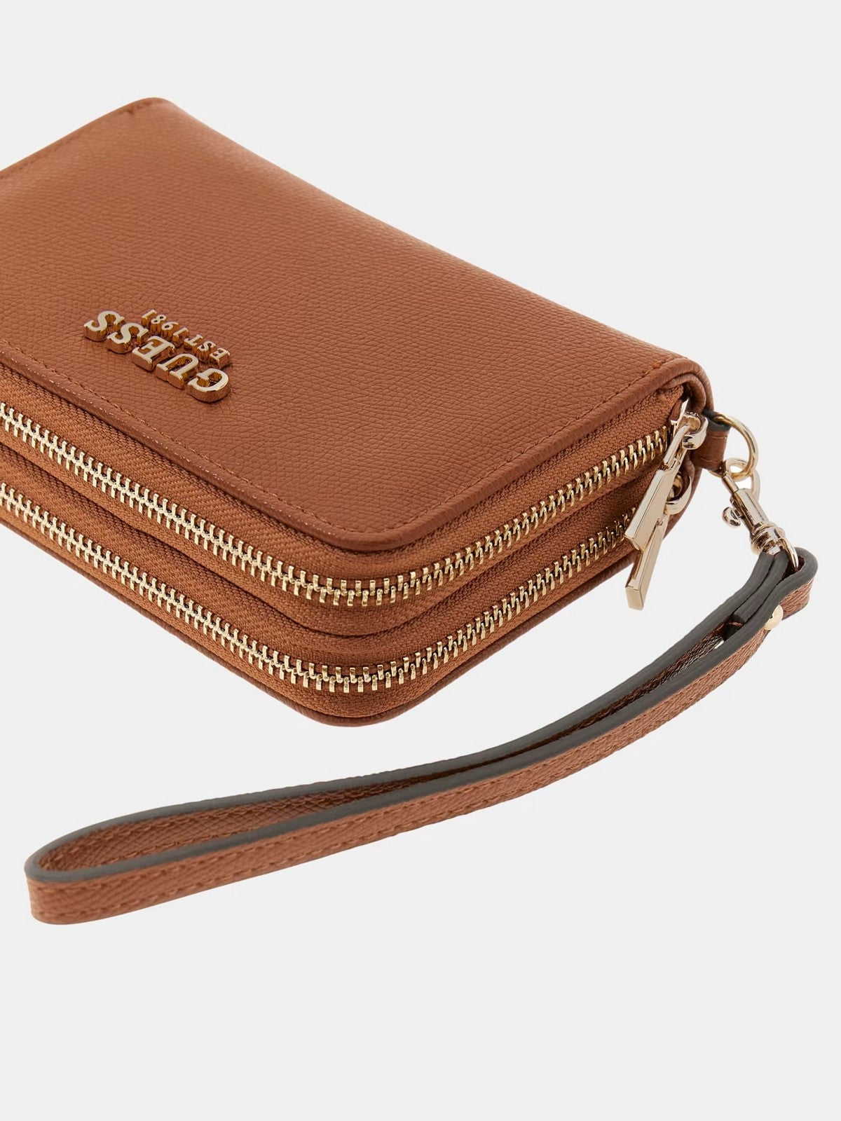 GUESS Portafoglio Donna AMORETTE SLG MED DOUBLE ZIP SWBG78 98164 COG COGNAC