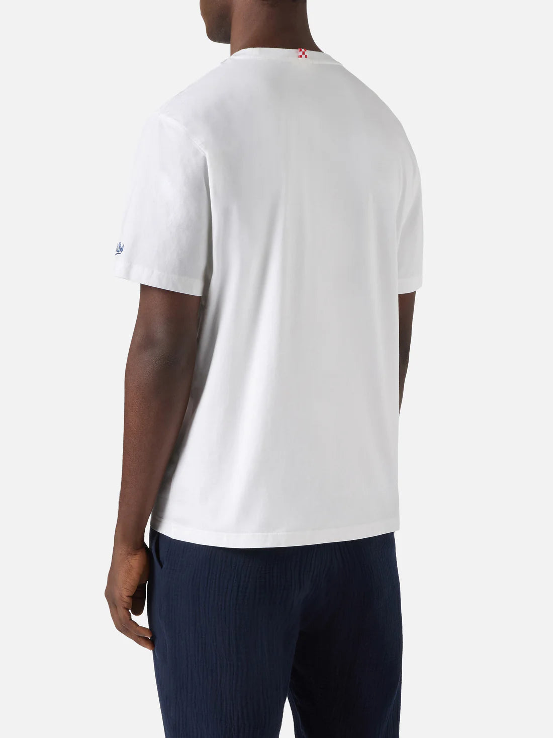 MC2 SAINT BARTH T-shirt Uomo AUSTIN 04294L OSTRICHE BOLLICINE 01N EMB gioboutiqueweb