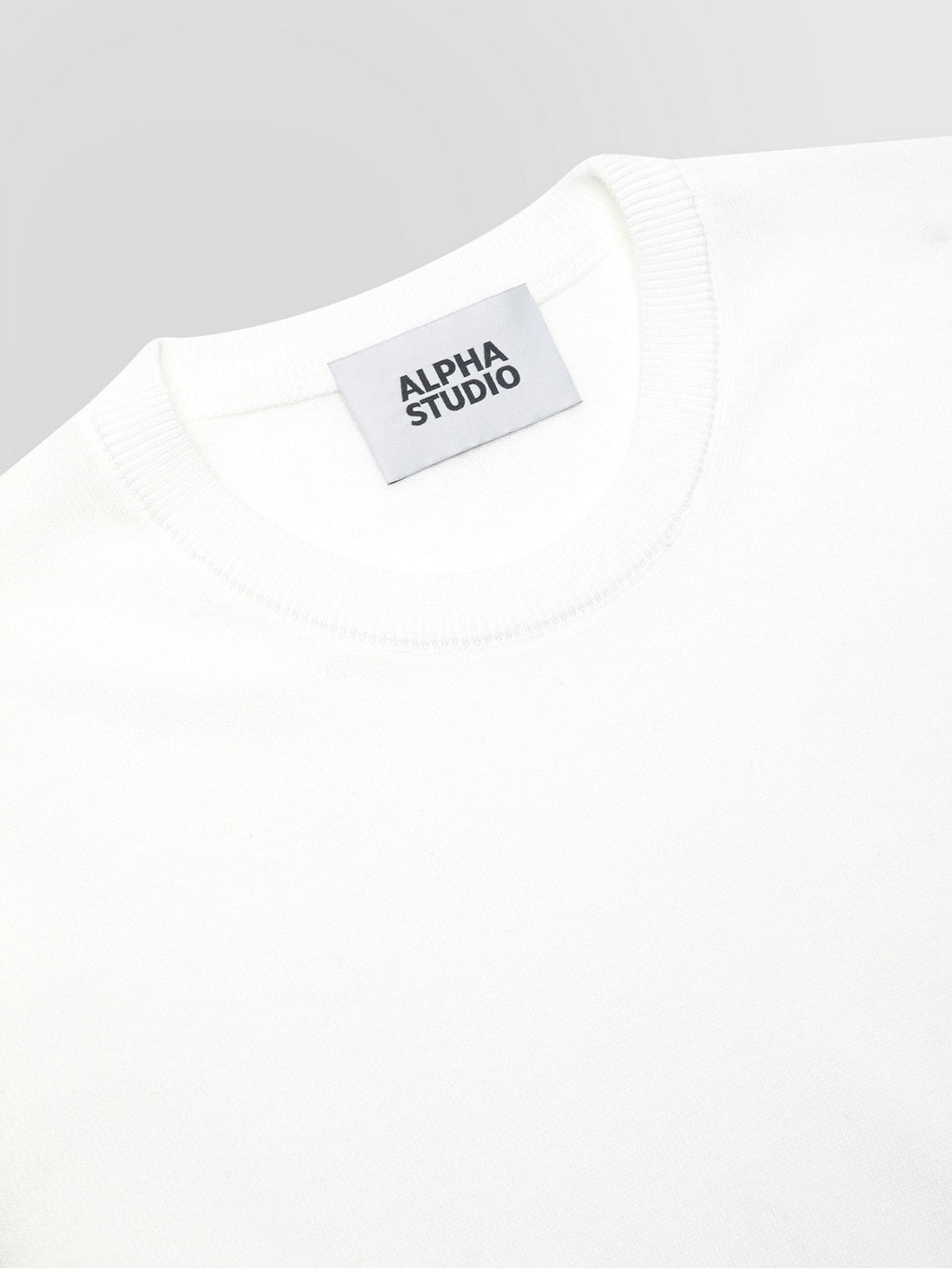 ALPHA STUDIO T-shirt Uomo AU-5040C 1000 Bianco gioboutiqueweb