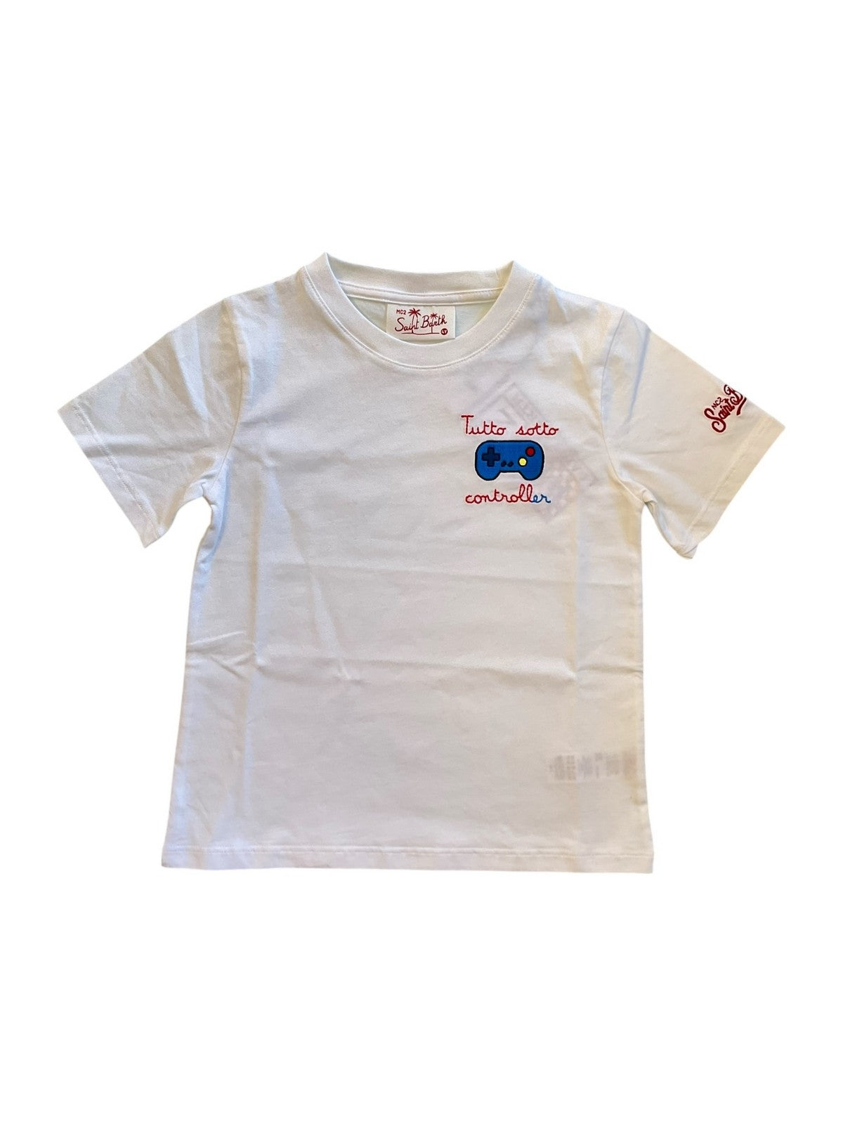 MC2 SAINT BARTH T-shirt Bambini e ragazzi PORTOFINO JR 02877L SOTTO CONTROLLER 01N EMB gioboutiqueweb