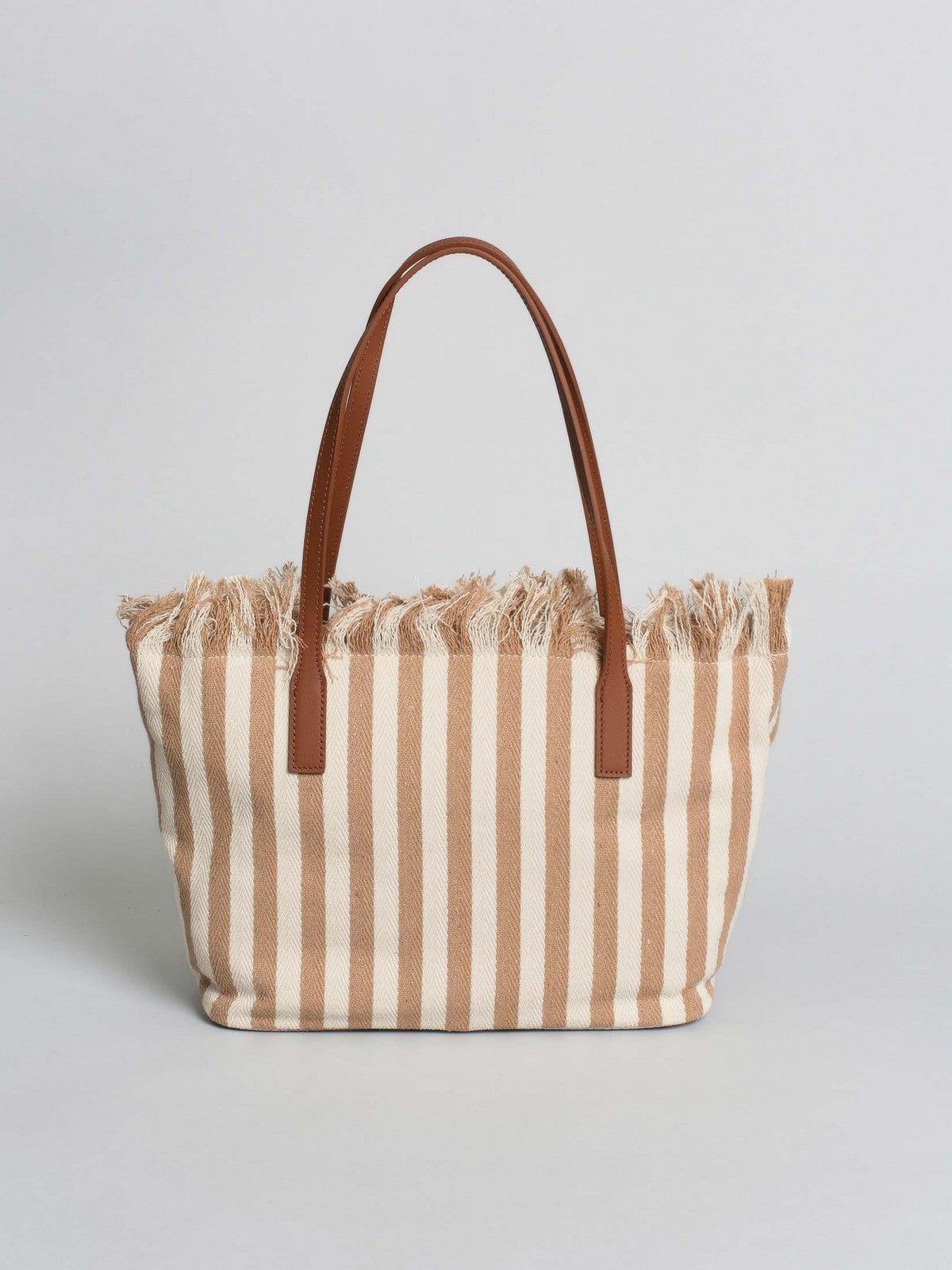 MC2 SAINT BARTH Borsa Donna CITY BAG MID FRINGE 01763L HB STRIPES 19 EMB
