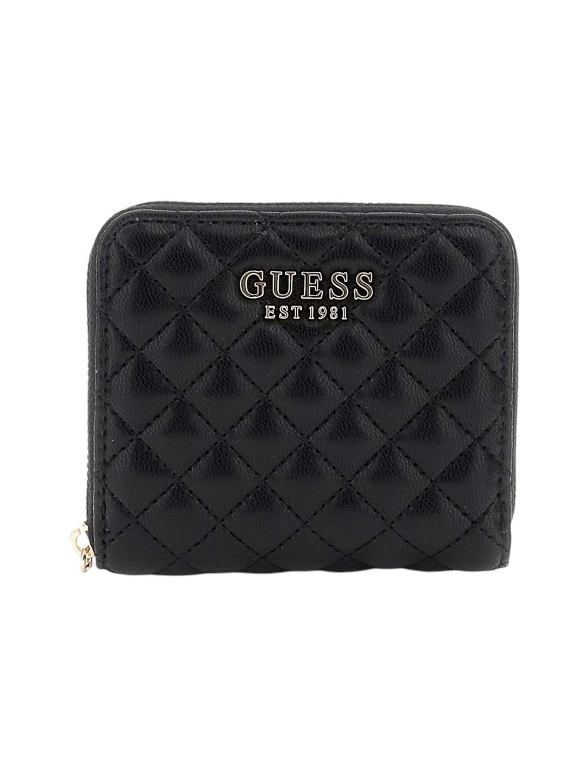 GUESS Portafoglio Donna ECO RIANEE SLG SMALL ZIP AROUD SWQG95 41137 BLA Nero gioboutiqueweb