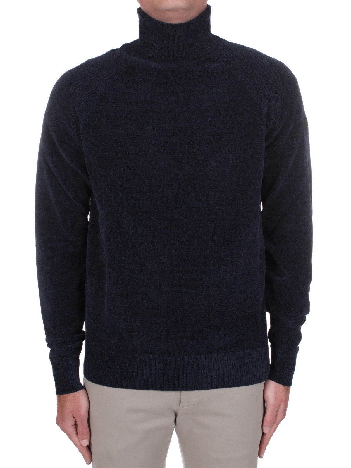 RRD Maglione dolcevita Uomo VELVET TURTLENECK KNIT W25133 60 60 BLUE BLACK gioboutiqueweb