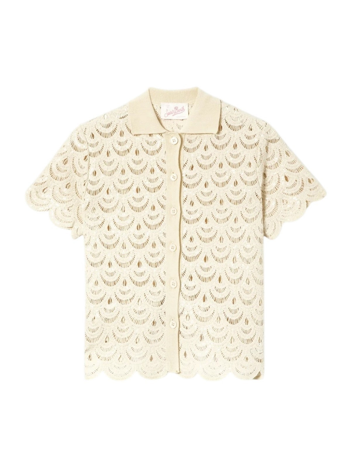 MC2 SAINT BARTH Polo Donna MONET 01719L CROCHET SHELL PAILLETTES 10