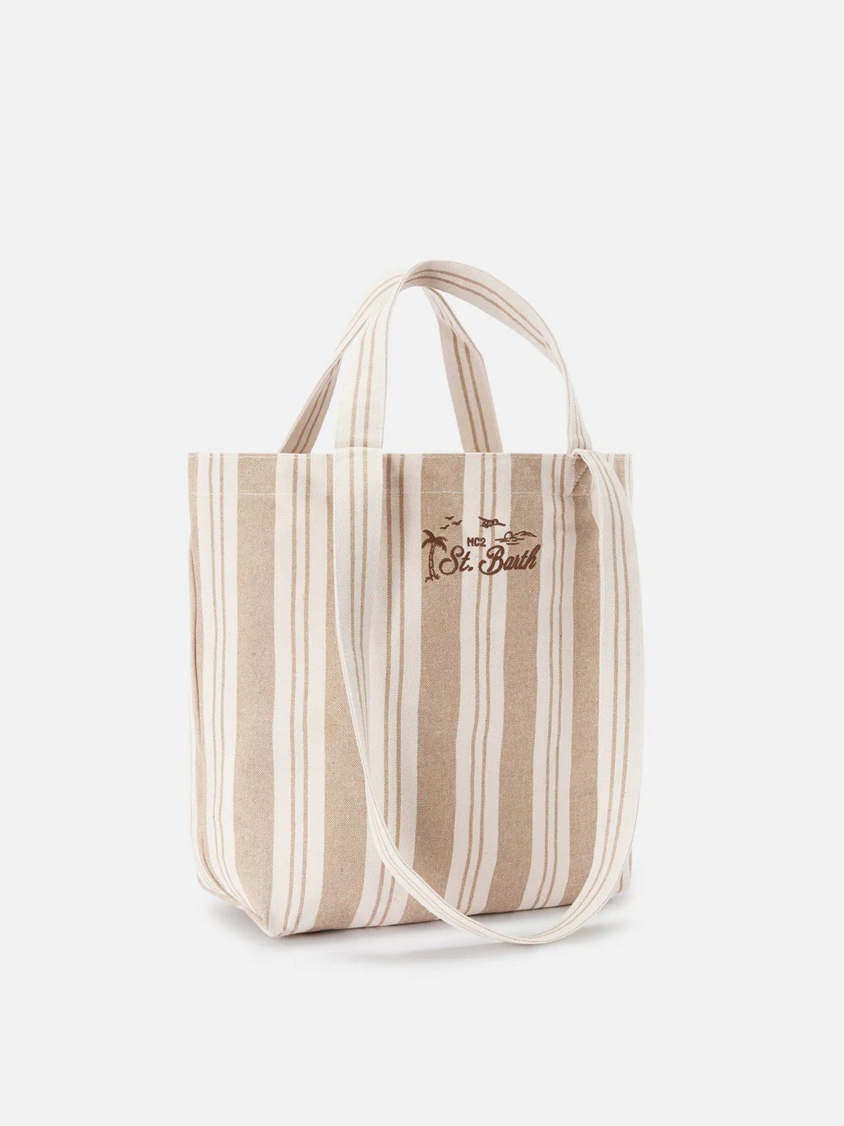 MC2 SAINT BARTH Borsa Donna ESSENTIAL BEACH COTTON 01102L BIG STRIPES V 1118 EMB gioboutiqueweb