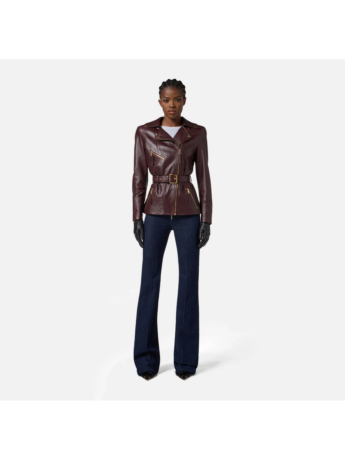 ELISABETTA FRANCHI Giubbino Donna GD50Z56E2 EA4 MERLOT gioboutiqueweb
