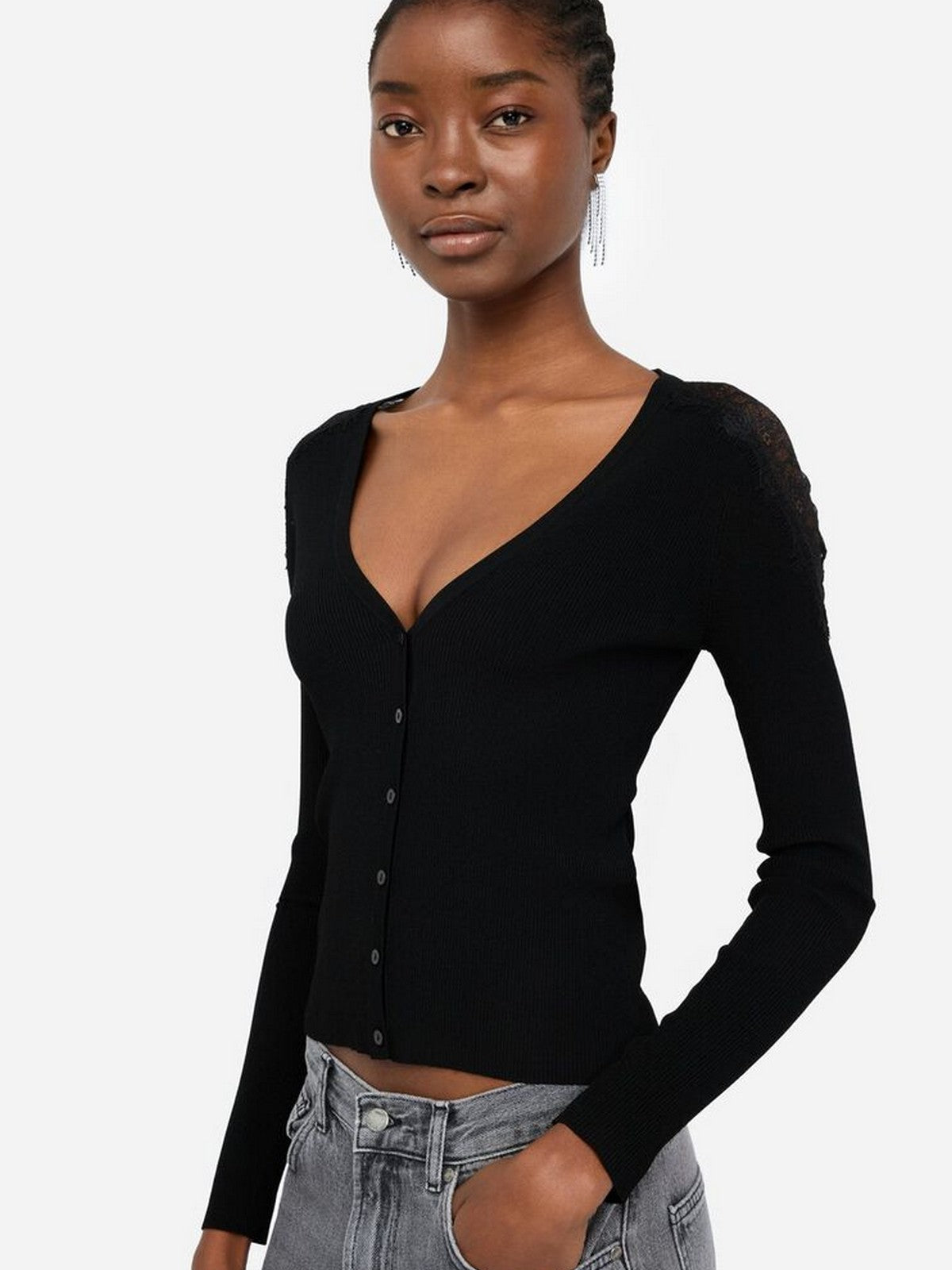 LIU JO BLACK Cardigan Donna CF5159MS46M 22222 Nero