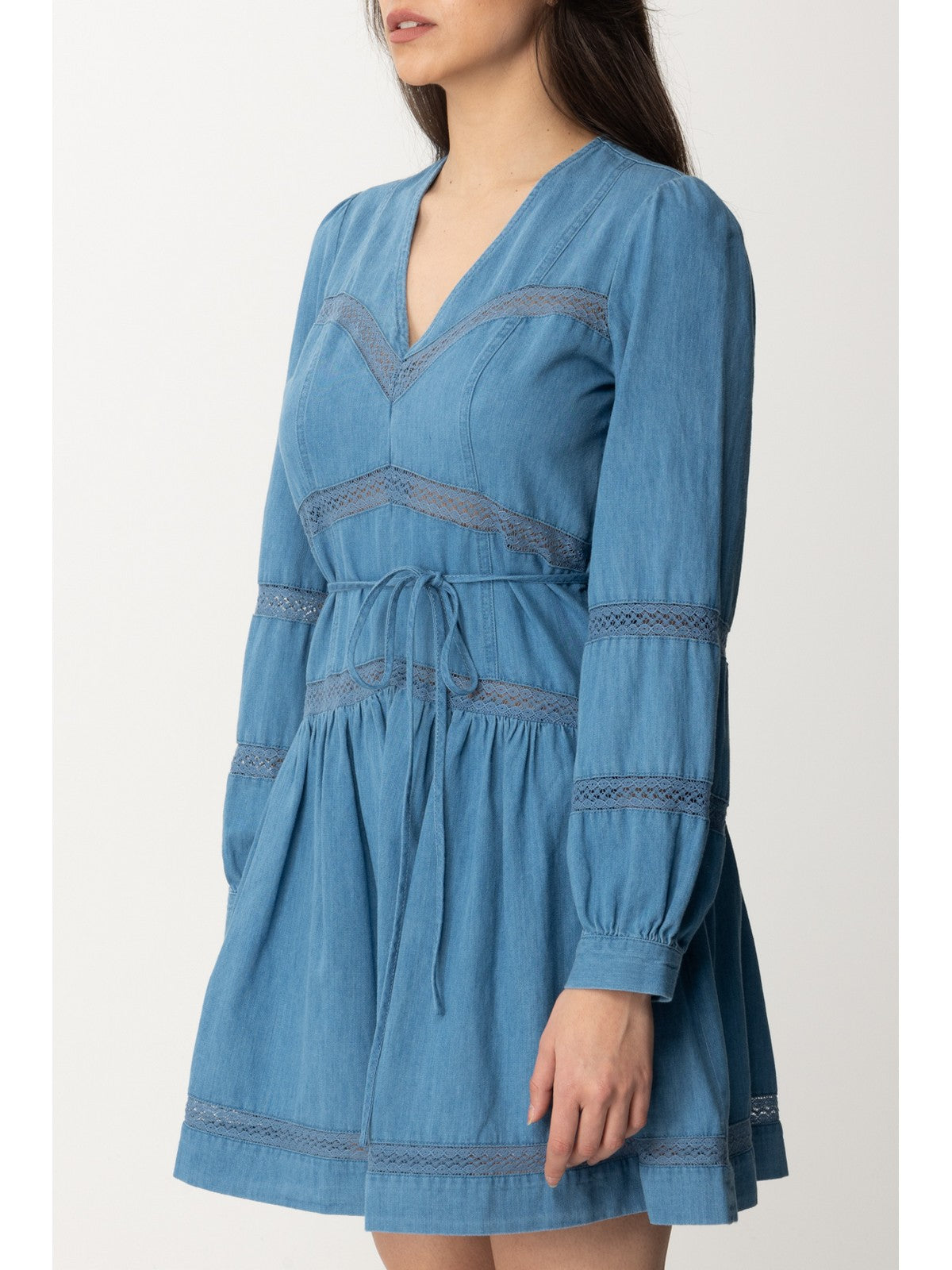 Twinset woman dress 241tp2690 01611 blue