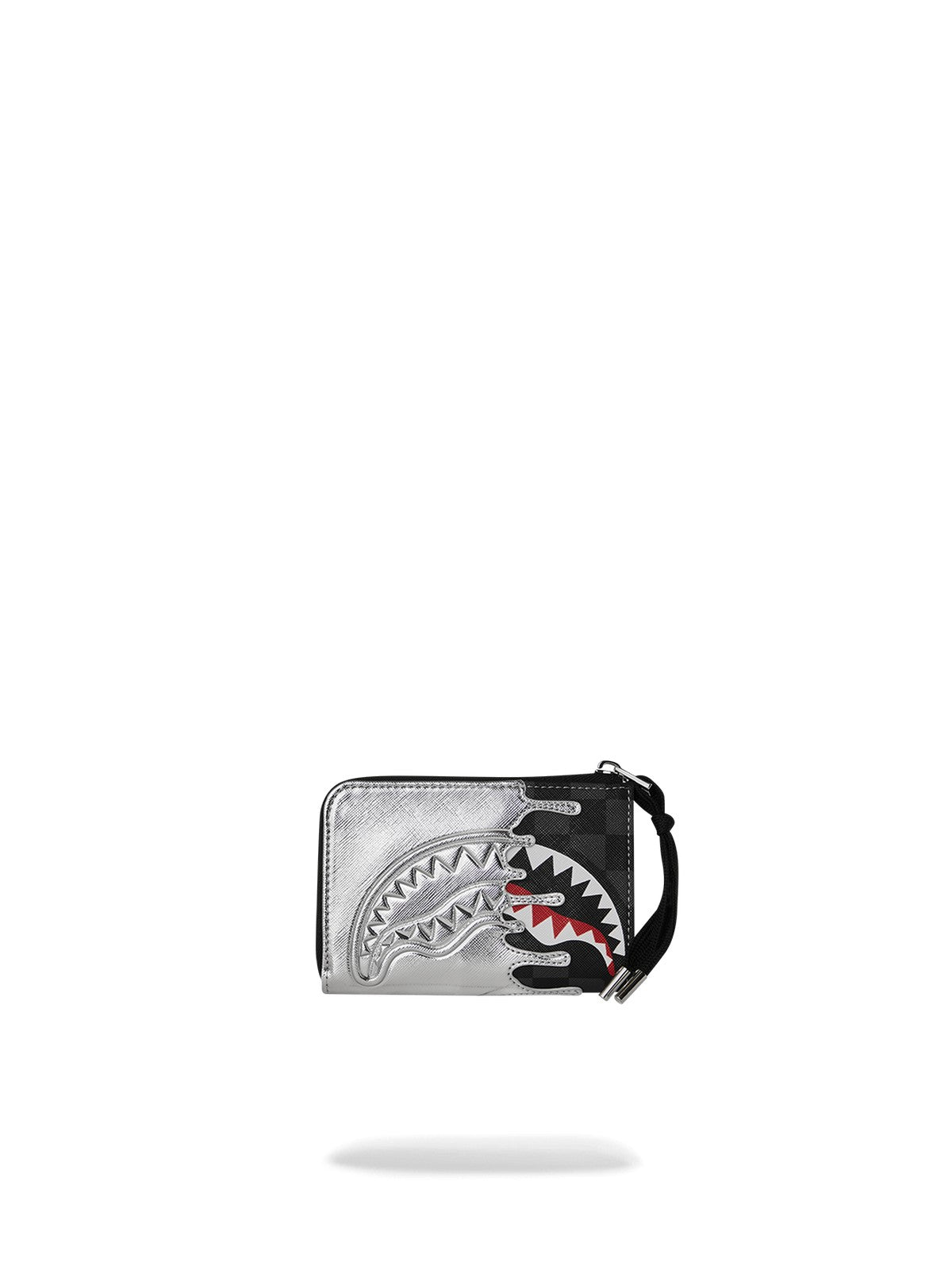 SPRAYGROUND Portafoglio Unisex adulto SILVER SIDE DRIP BLACK CHECK WALLET 910W8931NSZ Nero gioboutiqueweb