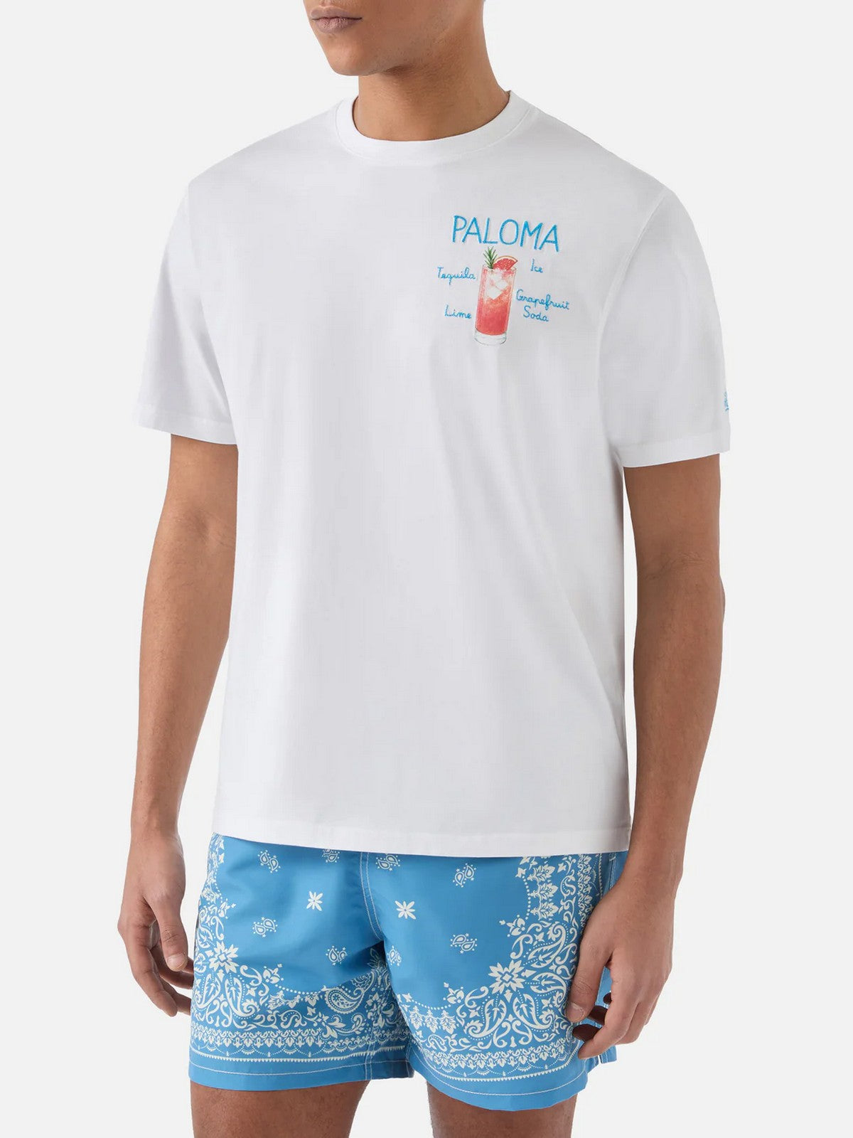 MC2 SAINT BARTH T-shirt Uomo PORTOFINO 00323L PALOMA RECIPE 01N EMB gioboutiqueweb