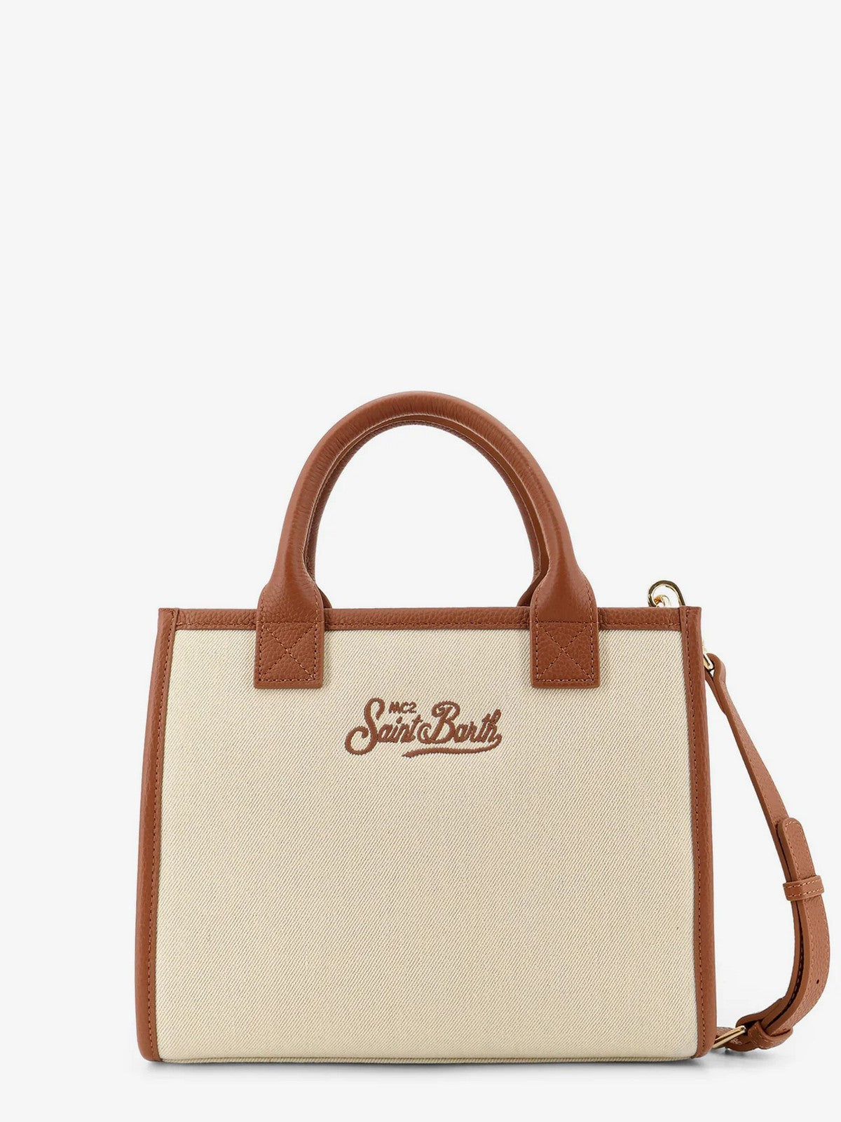 MC2 SAINT BARTH Borsa Donna VANITY BAG MIDI 01517L CANVAS GRAIN LEATHER 1019 EMB