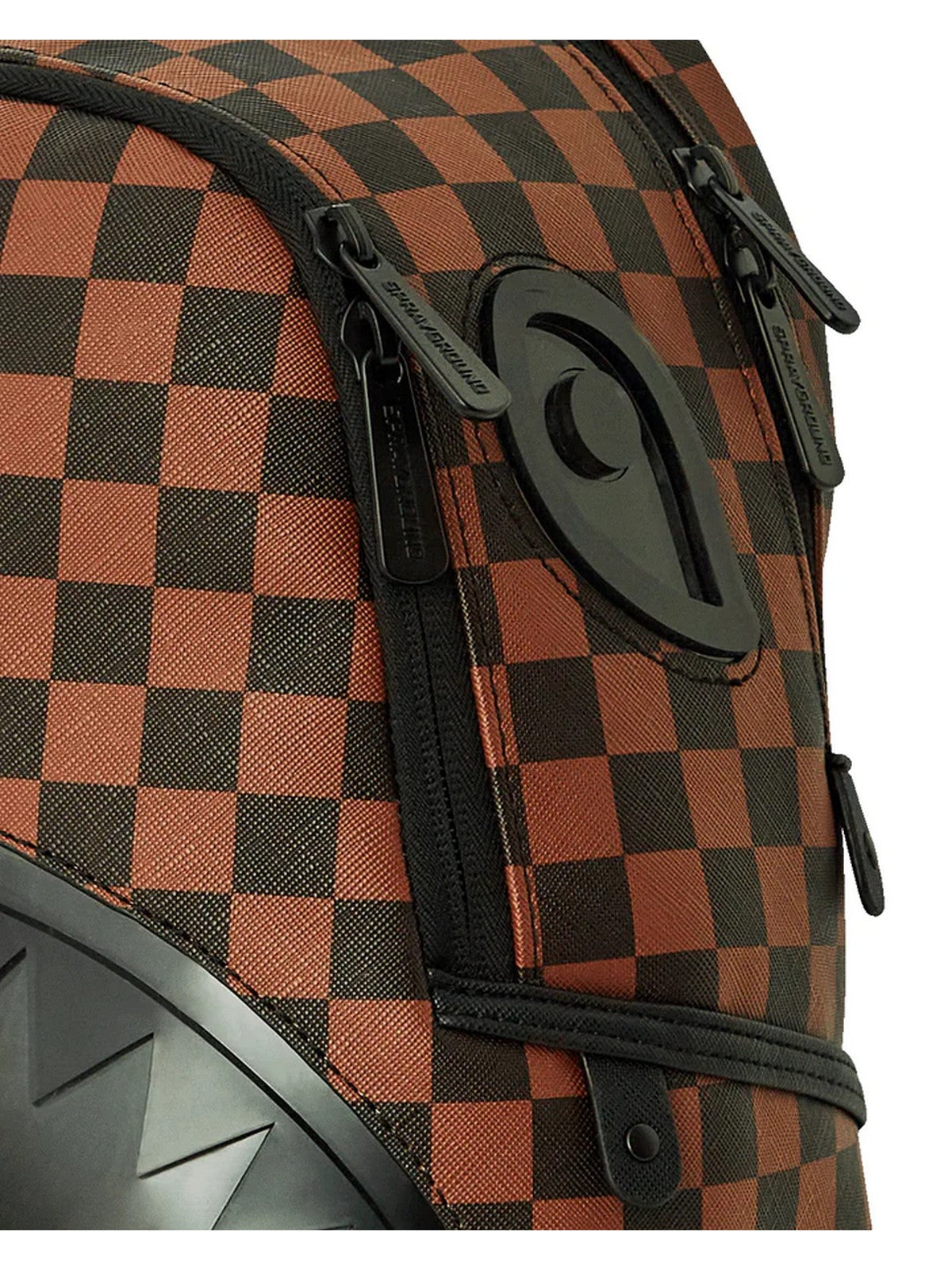 SPRAYGROUND Zaino Uomo SIP CLEAR SM EYES SAVAGE BACKPACK 910B6513NSZ Marrone gioboutiqueweb
