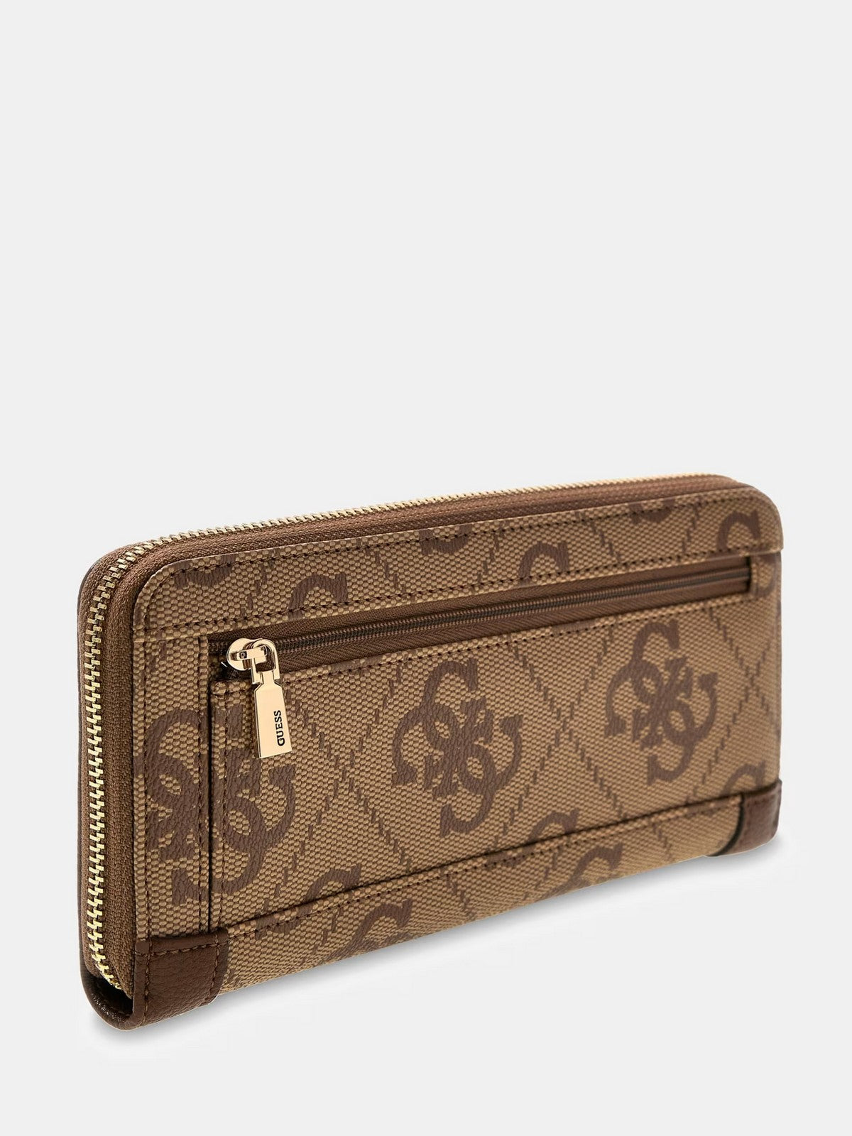 GUESS Portafoglio Donna KARNILLA LOGO SLG LRG ZIP ARND SWOS99 01146 LGW LATTE LOGO/BROWN
