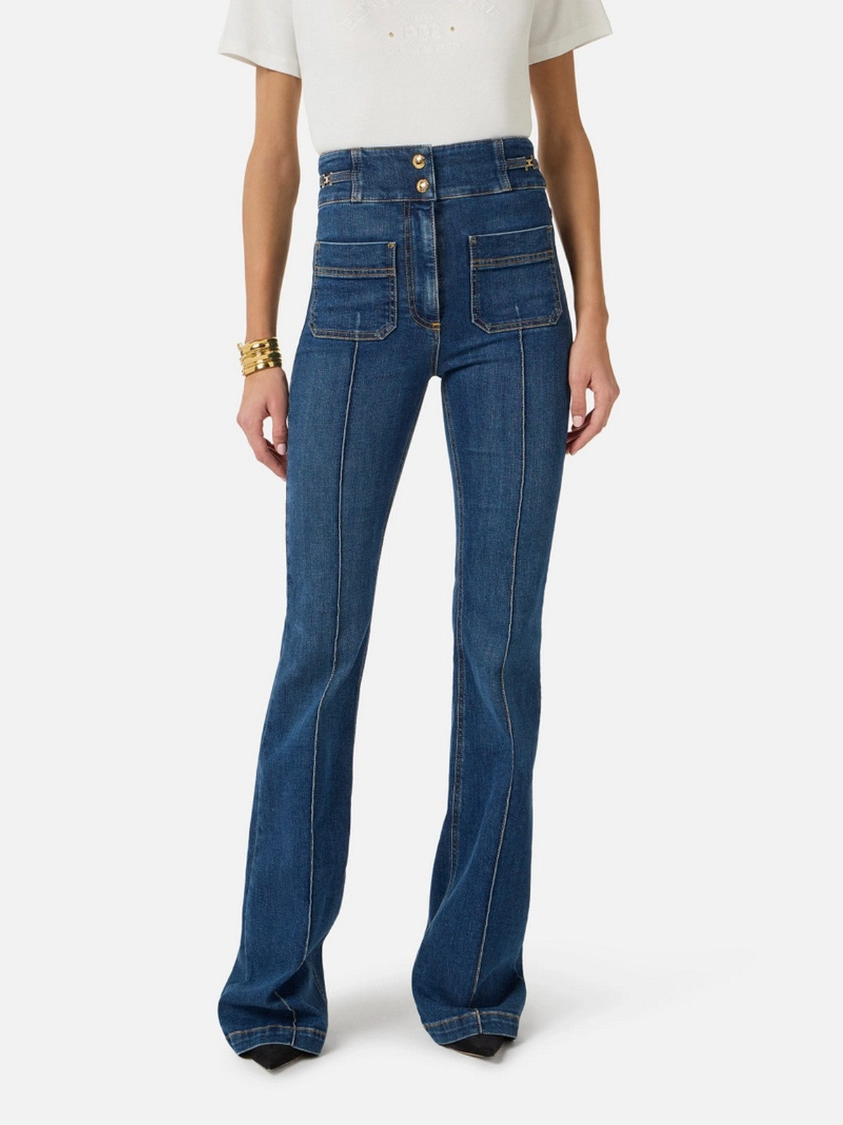 ELISABETTA FRANCHI Jeans Donna PJ26D61E2 104 BLUE DENIM gioboutiqueweb