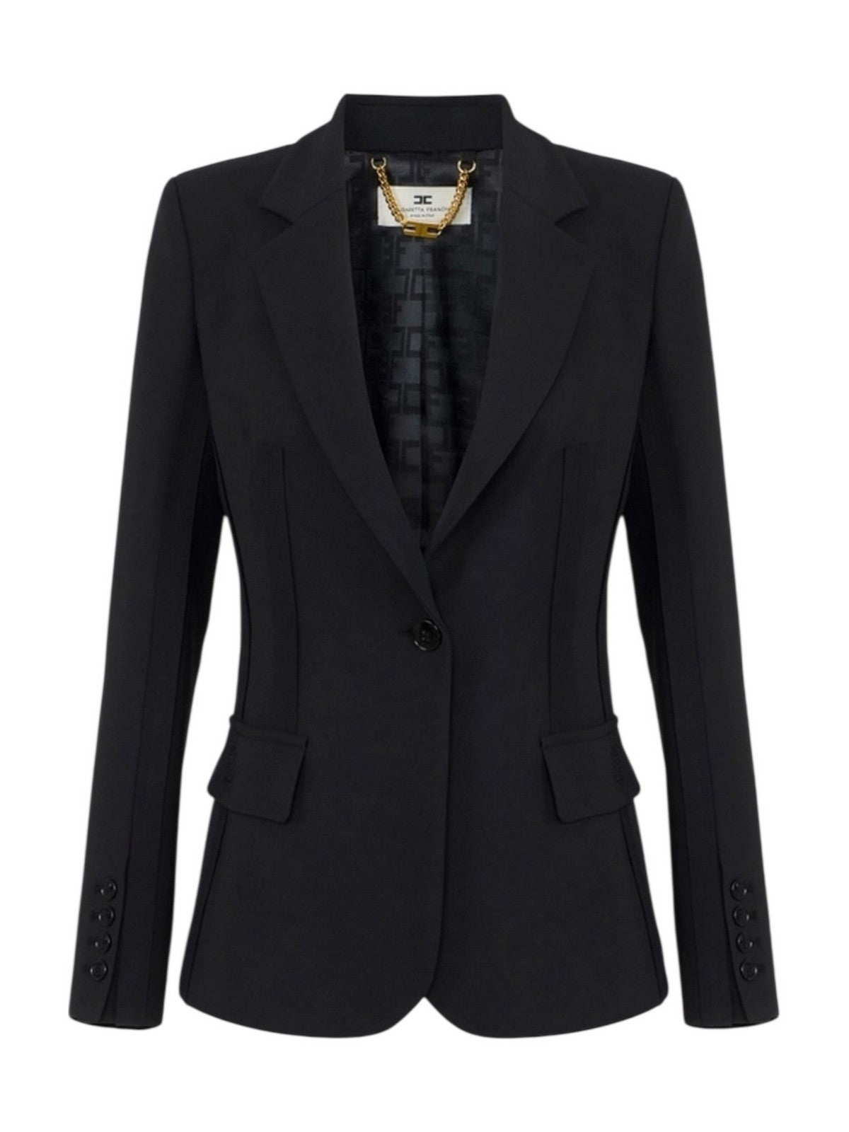 ELISABETTA FRANCHI Giacca Donna GI21661E2 110 Nero gioboutiqueweb