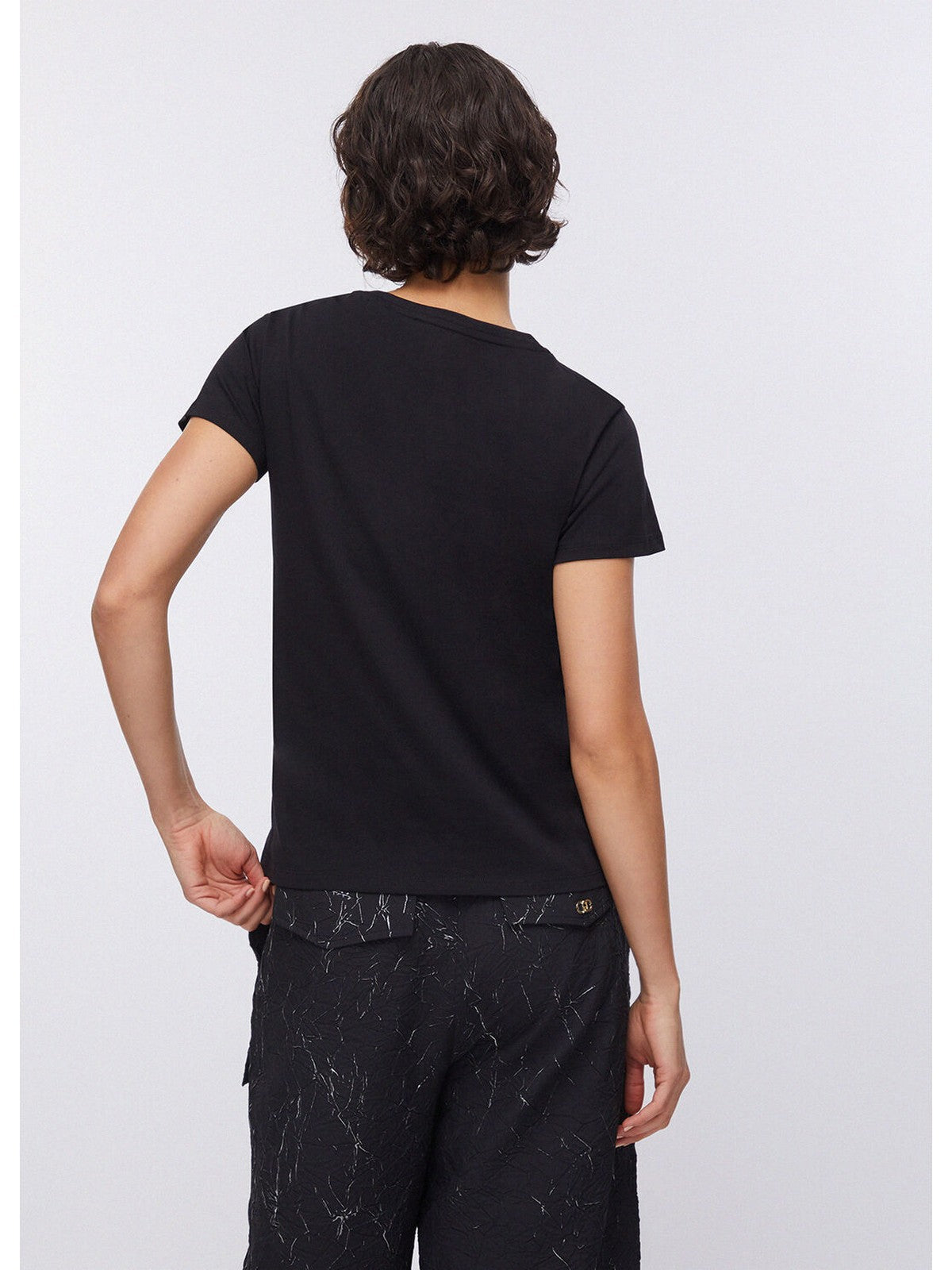 LIU JO SPORT T-shirt Donna TA6056JS923 W9415 NERO/LIUJO gioboutiqueweb