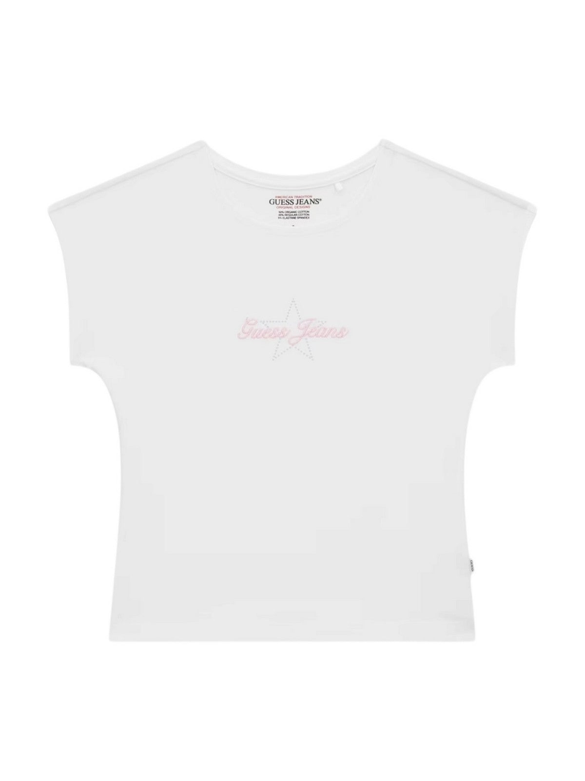 GUESS T-shirt Donna GJ SS RAGLAN STAR BABY TEE W6RI21 J1314 G011 PURE WHITE gioboutiqueweb