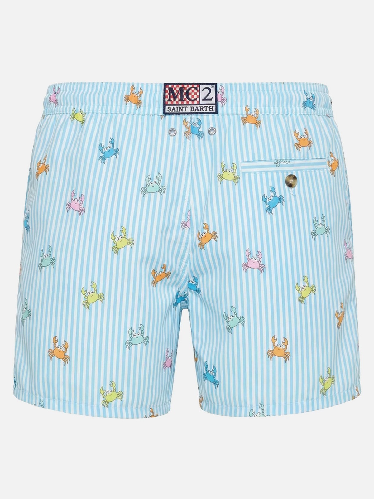 MC2 SAINT BARTH Costume da bagno Uomo LIGHTING MICRO STRETCH 01081L PINCHY MULTI STRIPES 30
