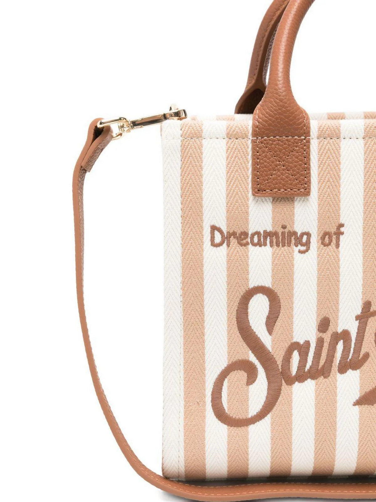 MC2 SAINT BARTH Borsa Donna VANITY BAG MIDI 01782L HB STRIPES LEATHER 1919 EMB