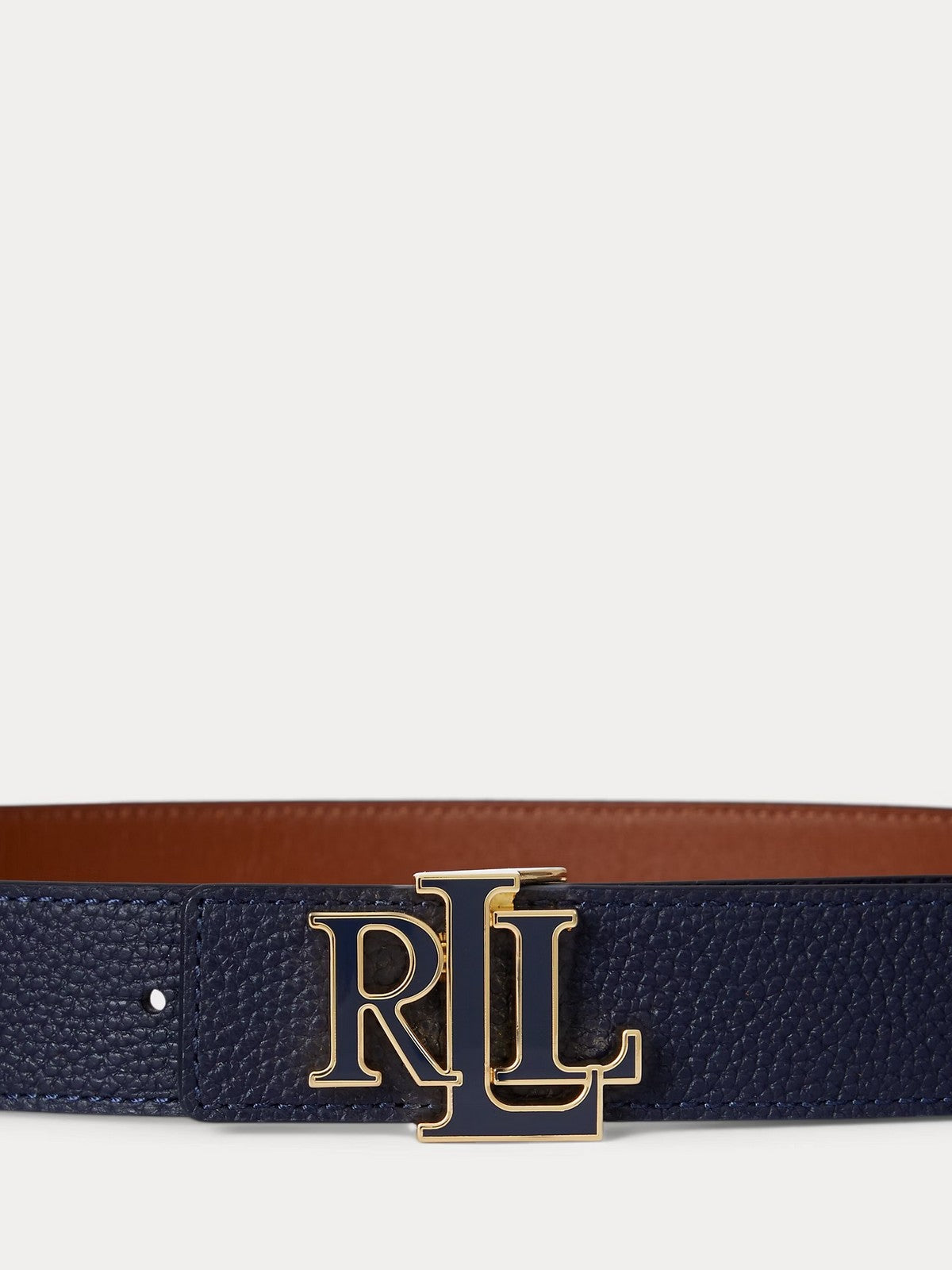 LAUREN RALPH LAUREN Cintura Donna REV LRL 30-BELT-MEDIUM 412P04417 001 REFINED NAVY/LAUREN TAN gioboutiqueweb