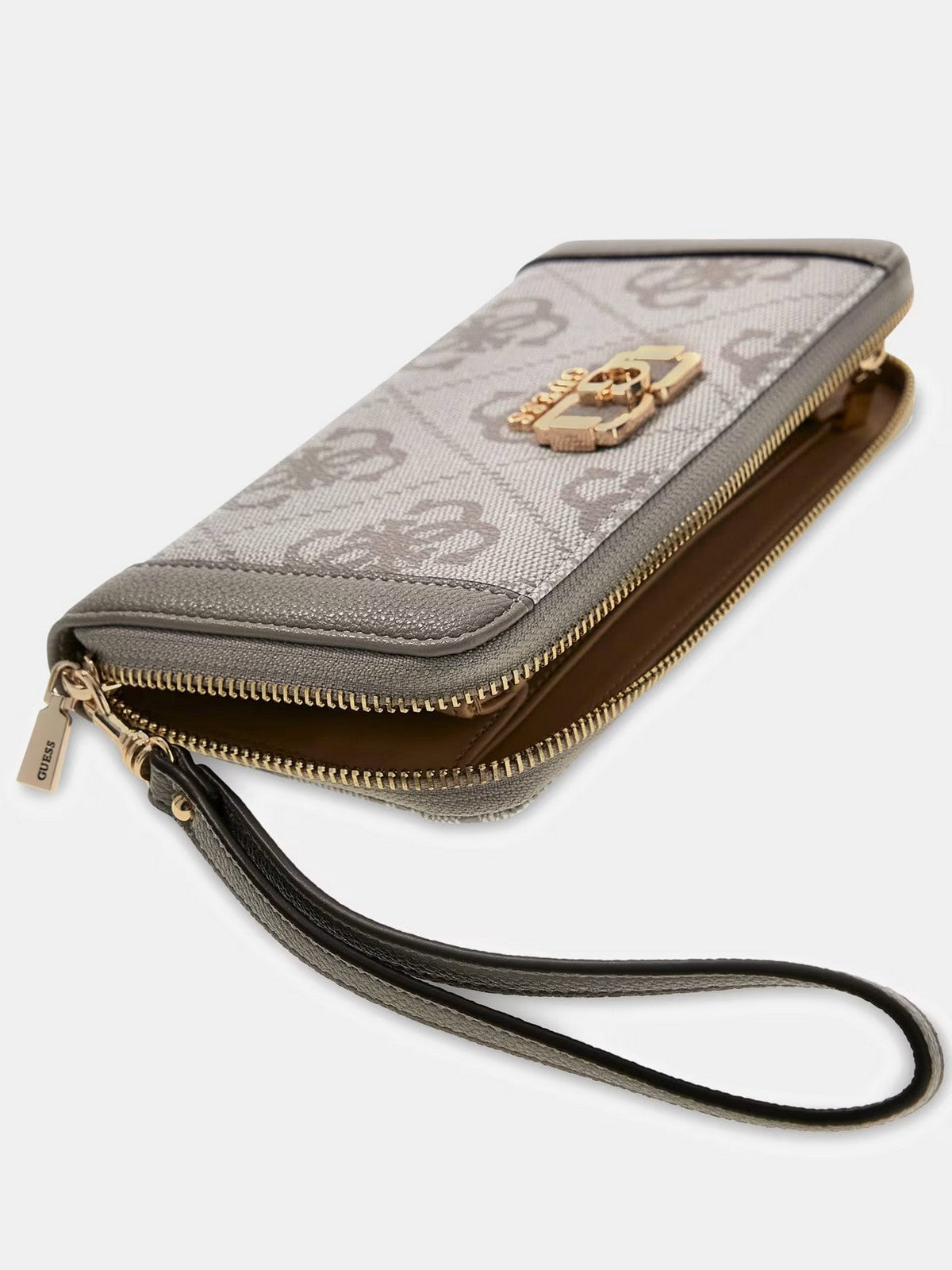 GUESS Portafoglio Donna KARNILLA LOGO SLG LRG ZIP ARND SWOS99 01146 DKO DARK TAUPE LOGO gioboutiqueweb