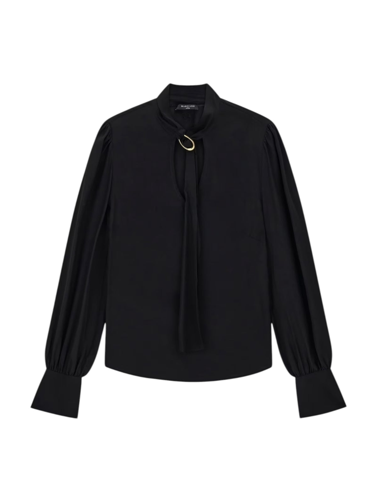 MARCIANO Blusa Donna FAITH LS TIE BLOUSE 6RGH15 7443A JBLK Jet Black A996