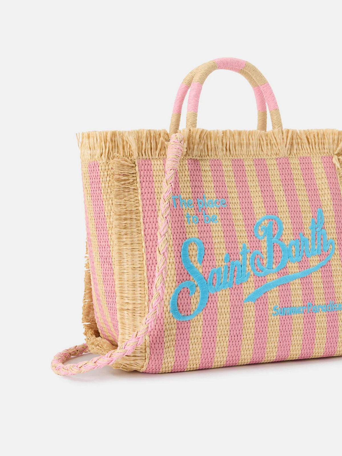 MC2 SAINT BARTH Borsa Donna COLETTE STRAW N 00407L STRIPES V 21 EMB gioboutiqueweb
