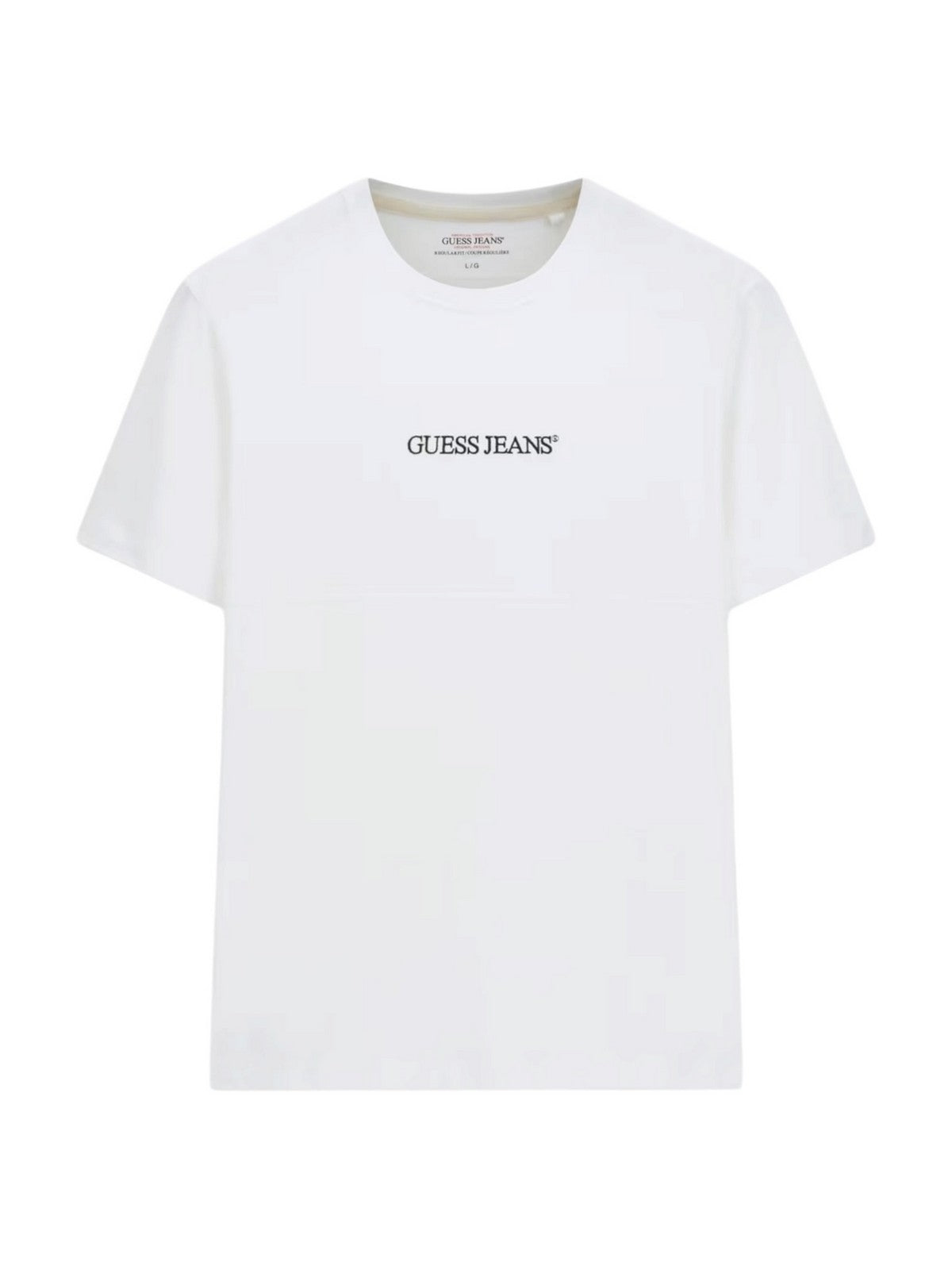 GUESS T-shirt Uomo GJ REG FIT JACQUARD STRIPE TEE M6GIZ3 KE942 F0I6 ALABASTER WHITE MULT gioboutiqueweb