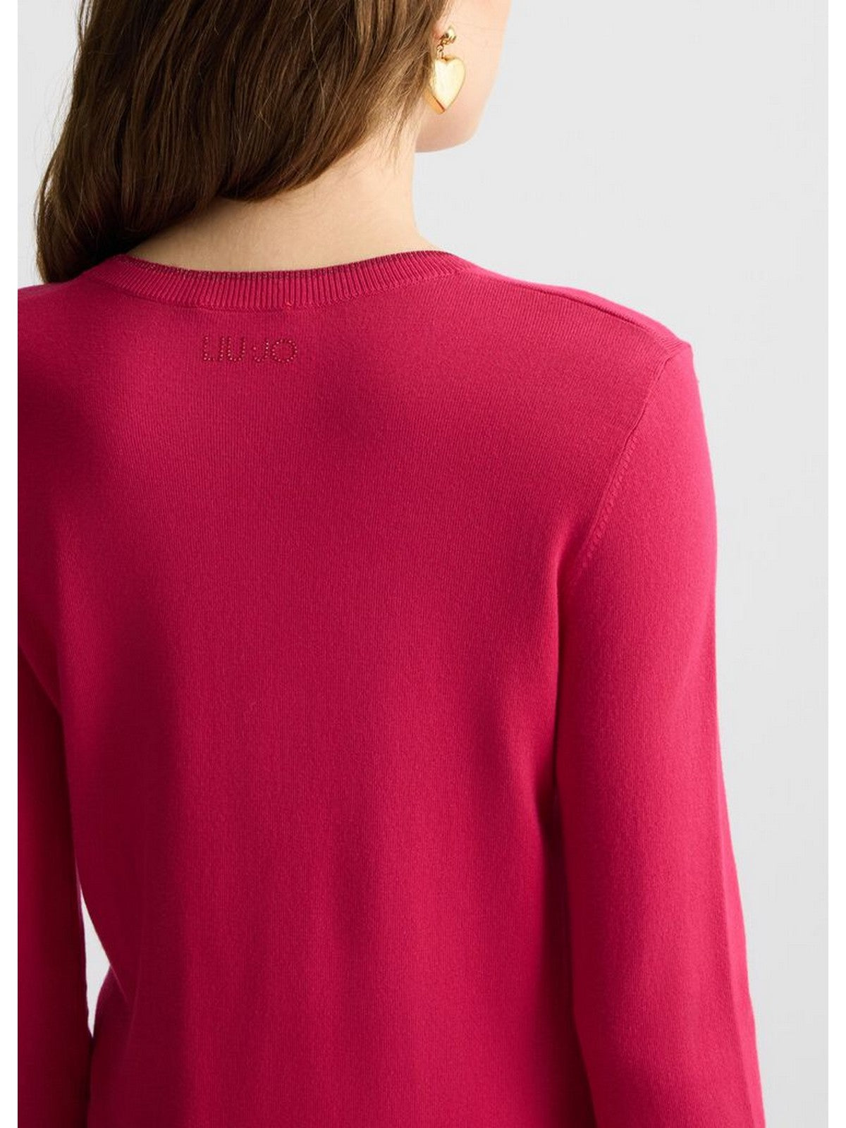LIU JO WHITE Maglia Donna WA5381MS49I 81950 Rosa gioboutiqueweb
