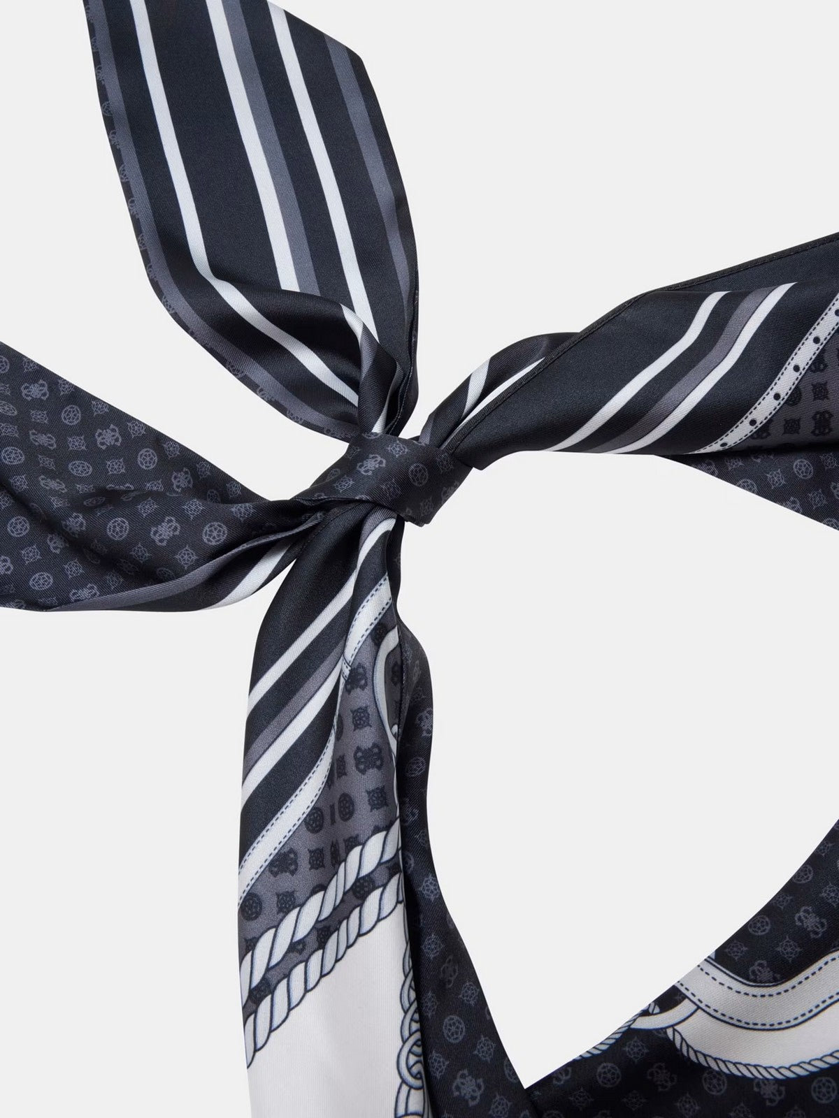 GUESS Foulard Donna PRINTED BANDANA 70 X 70 AW5489 POL03 BLA BLACK