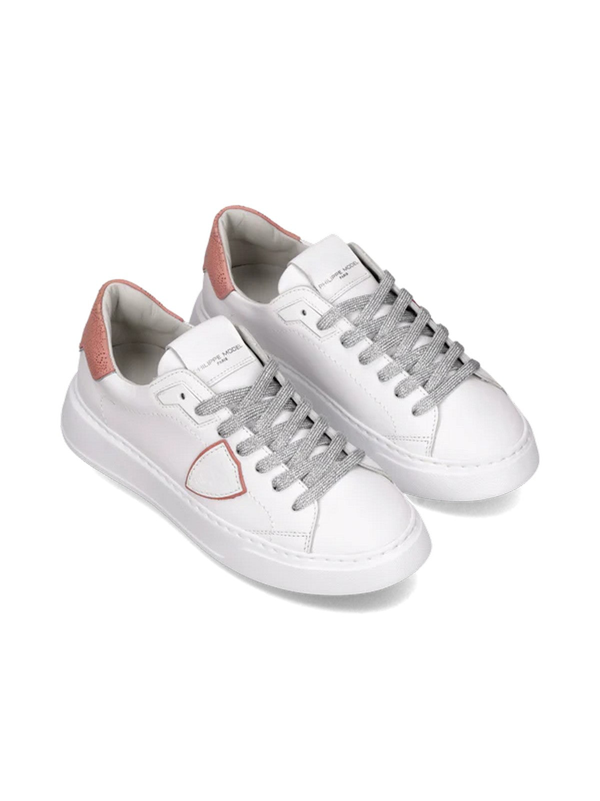 PHILIPPE MODEL Sneaker Donna Temple low woman BTLD VHP1 Bianco gioboutiqueweb