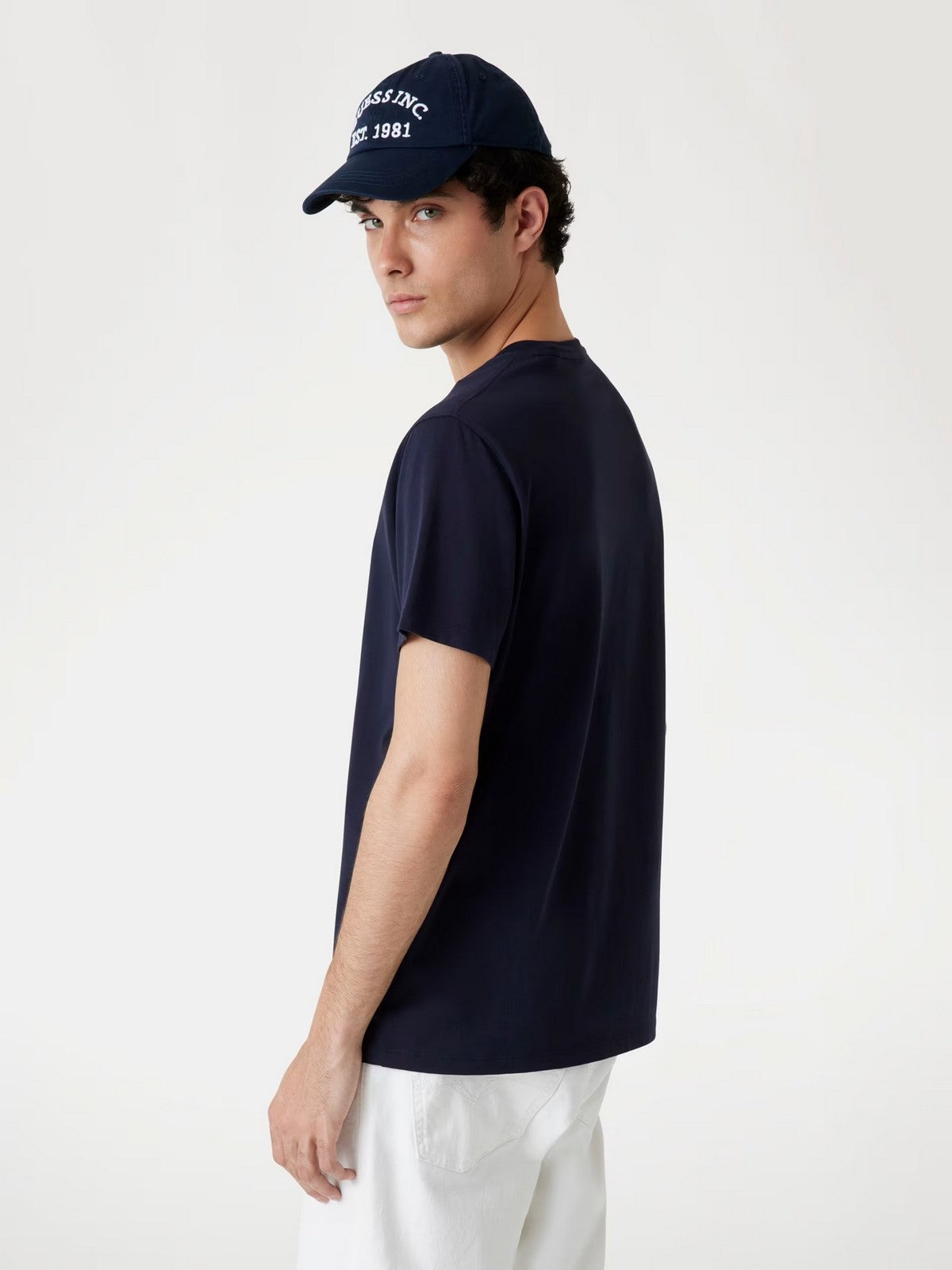 GUESS T-shirt Uomo SS CN BASIC PIMA TEE M4GI70 KC9X0 G7V2 SMART BLUE gioboutiqueweb