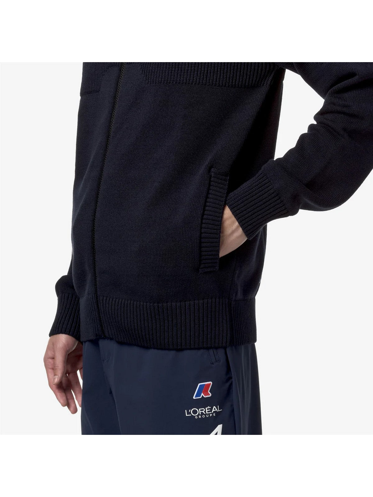K-Way-Männer Ault Orient Express Team AC K2127ZW B29 Blaues Sweatshirt