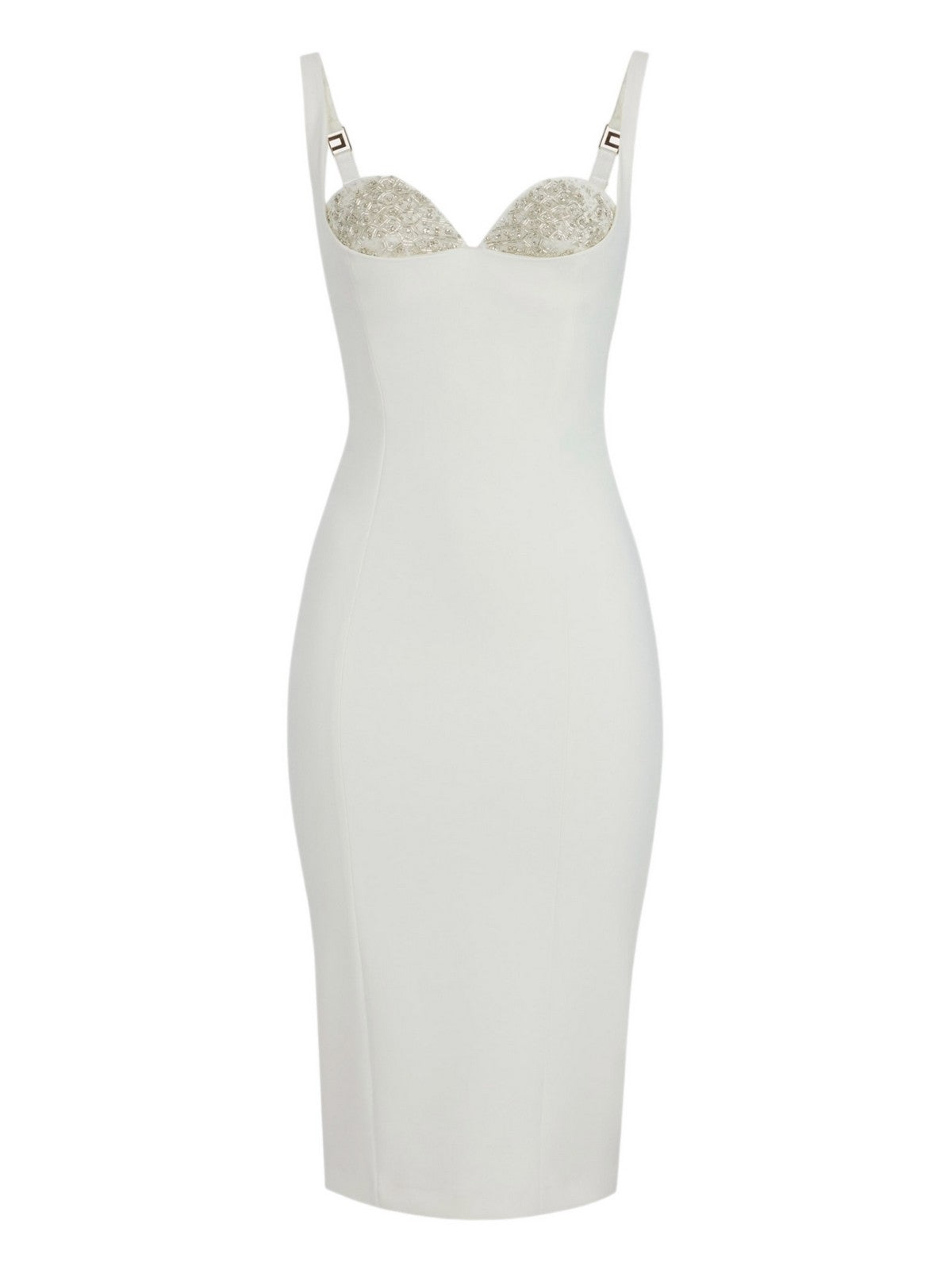 ELISABETTA FRANCHI Abito Donna AB83557E2 360 Avorio gioboutiqueweb