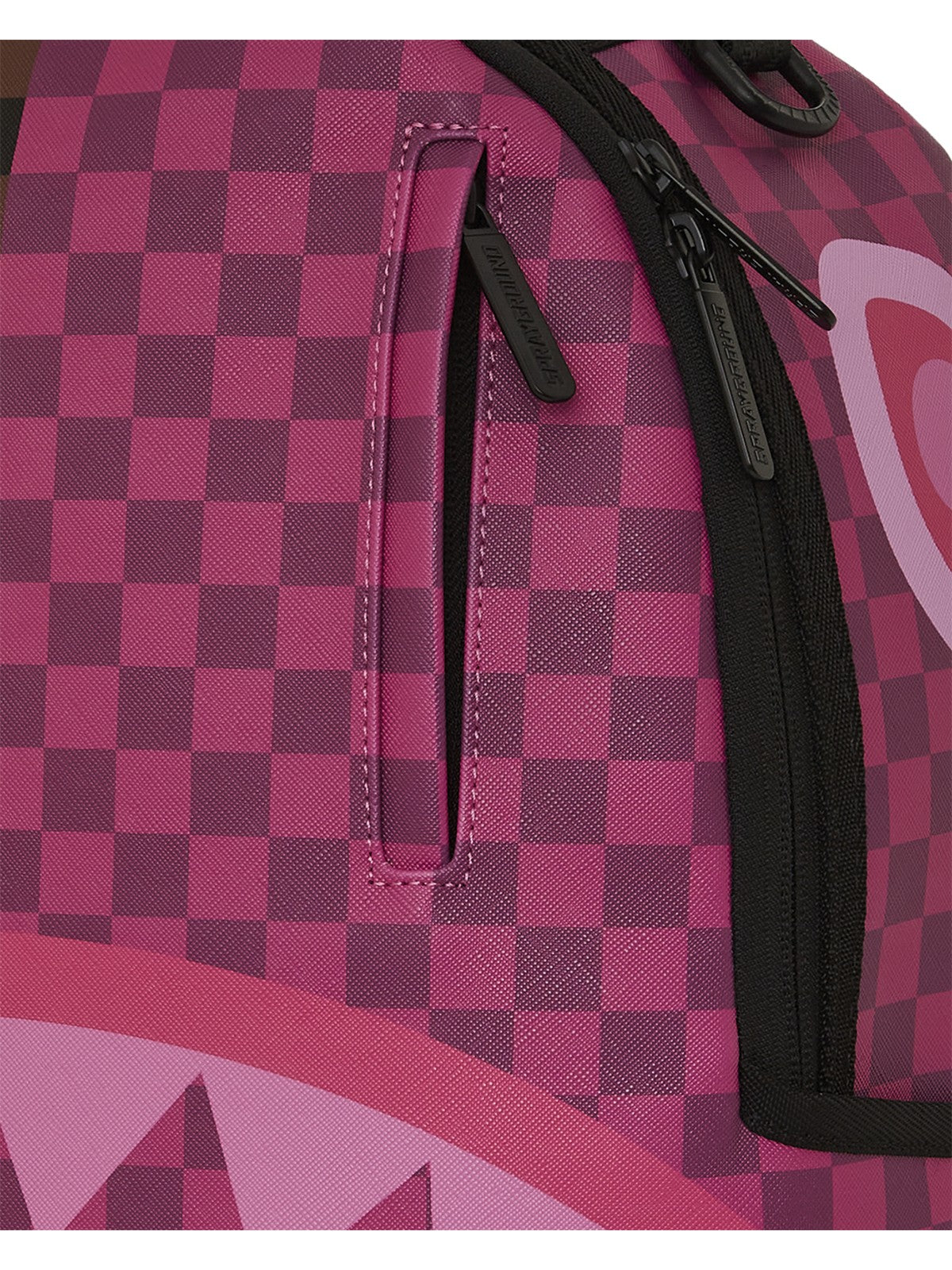 SPRAYGROUND Zaino Uomo SPLIT SIP PINK CHECK DLXSV BACKPACK 910B6286NSZ MARRONE/ROSA gioboutiqueweb